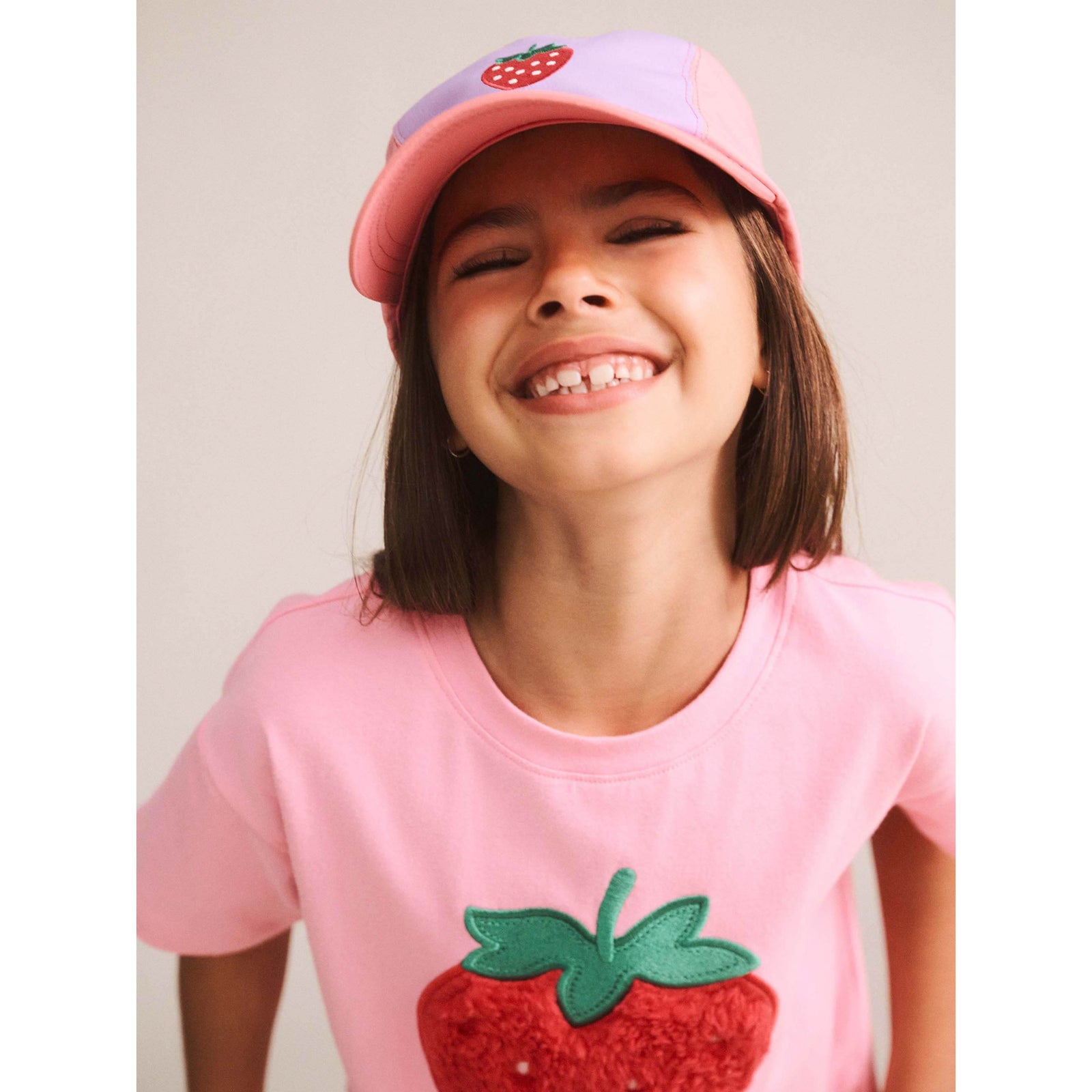 Furry Strawberry Slouchy Tee