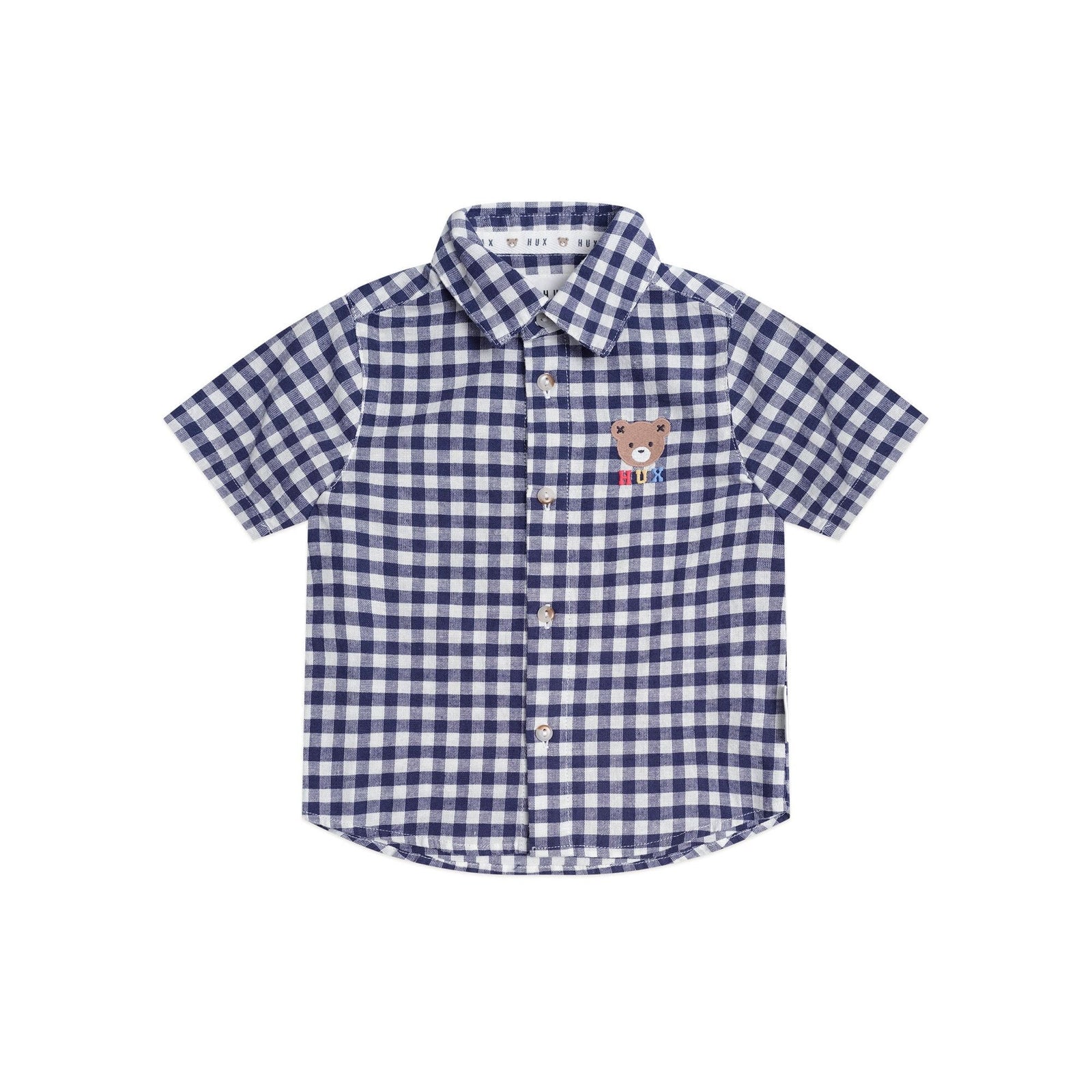 Huxbear Button Up Blue Check