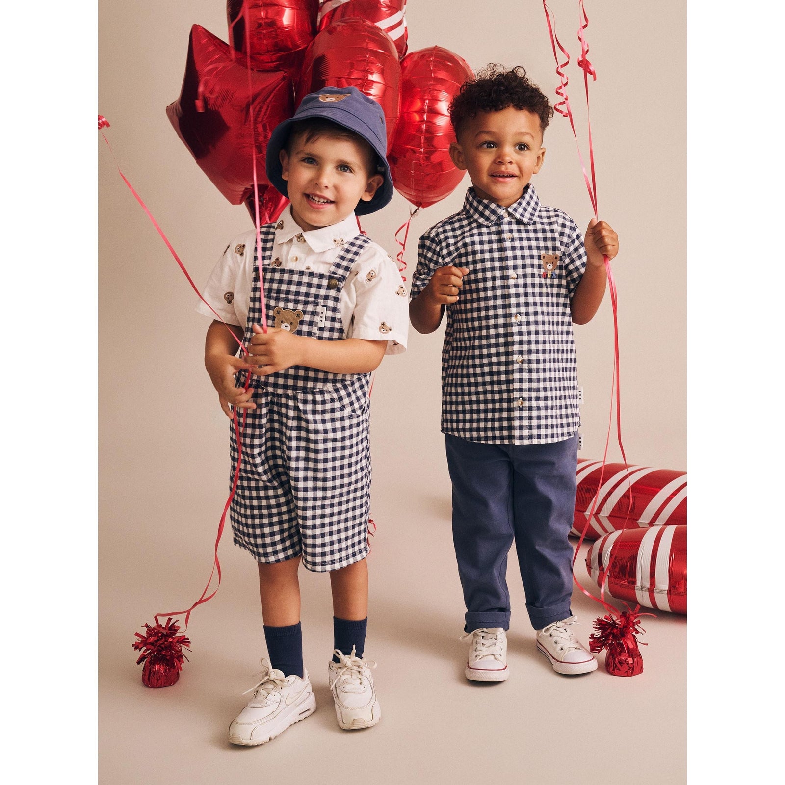 Huxbear Button Up Blue Check