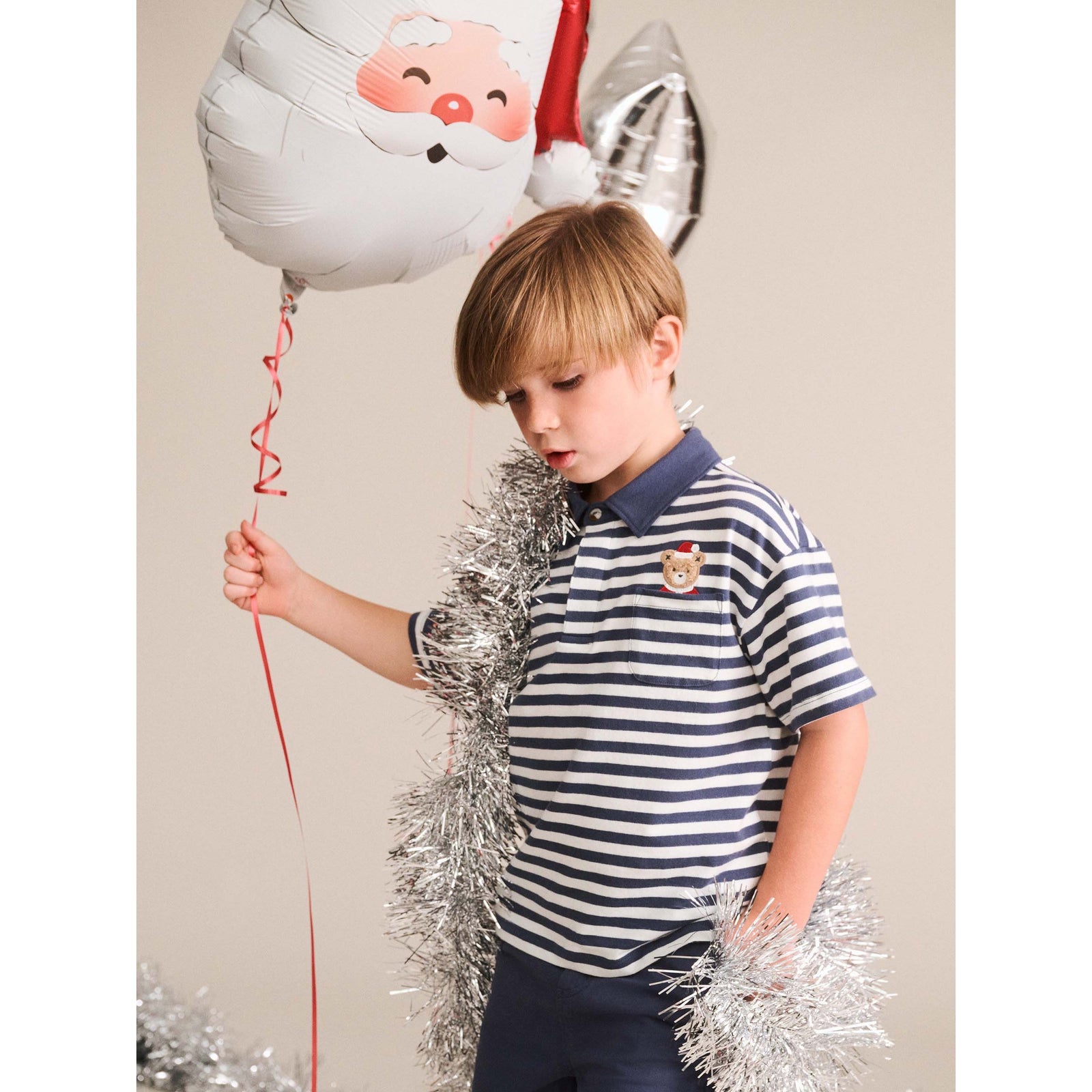 Stripe Father Huxmas Polo