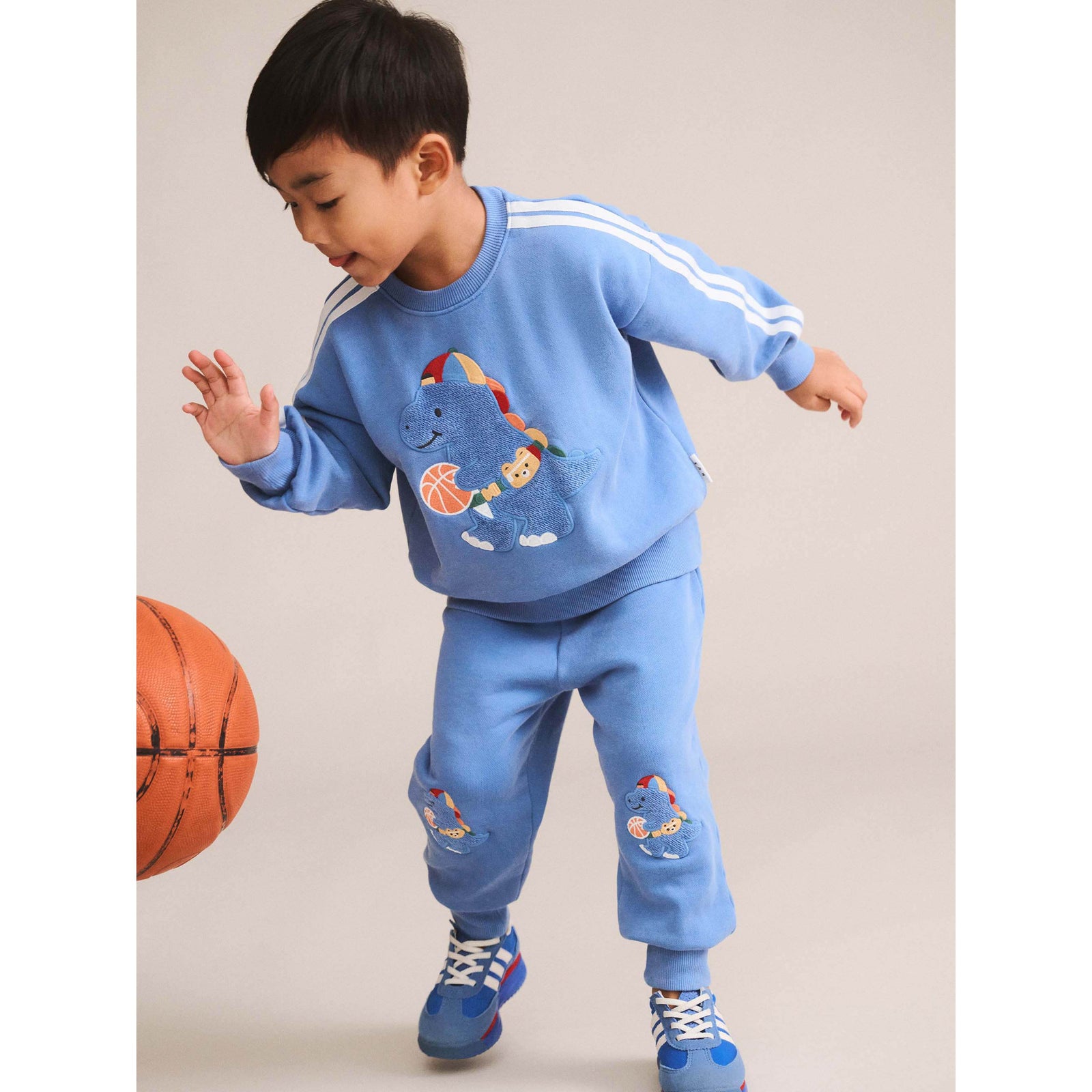 Baller Dino Sporty Stripe Sweatshirt