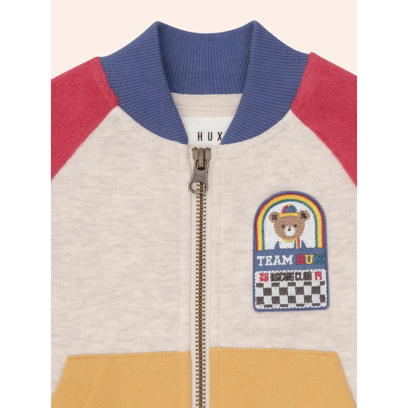 Hux Colour Block Zip Sweat