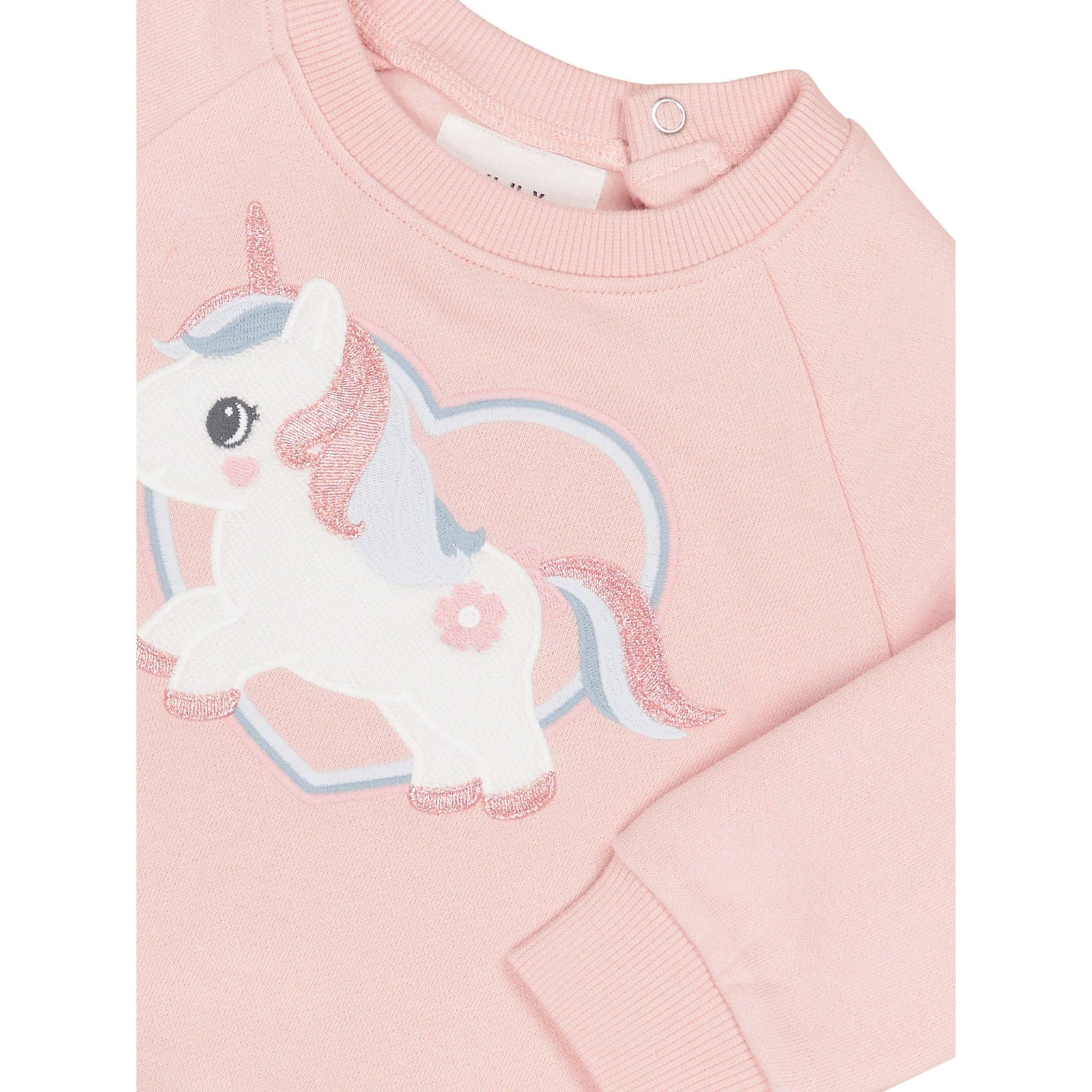 Unicorn Heart Sweatshirt Pink Pearl