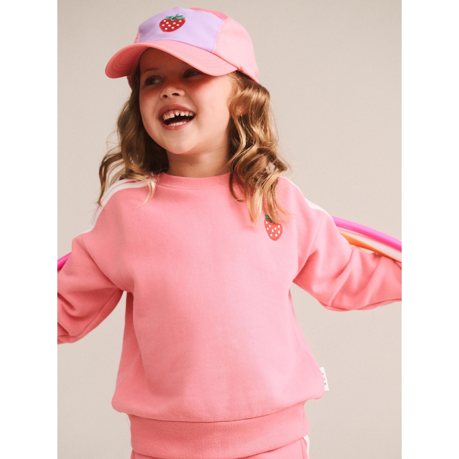 Strawberry Emb Sweatshirt