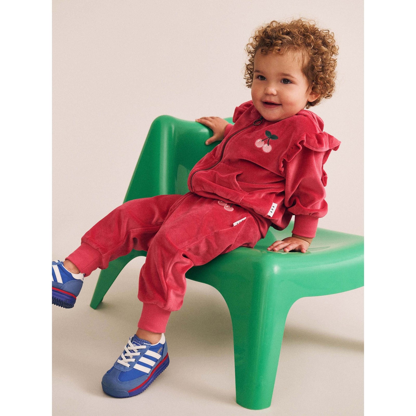Very Cherry Velour Zip Up Hoodie