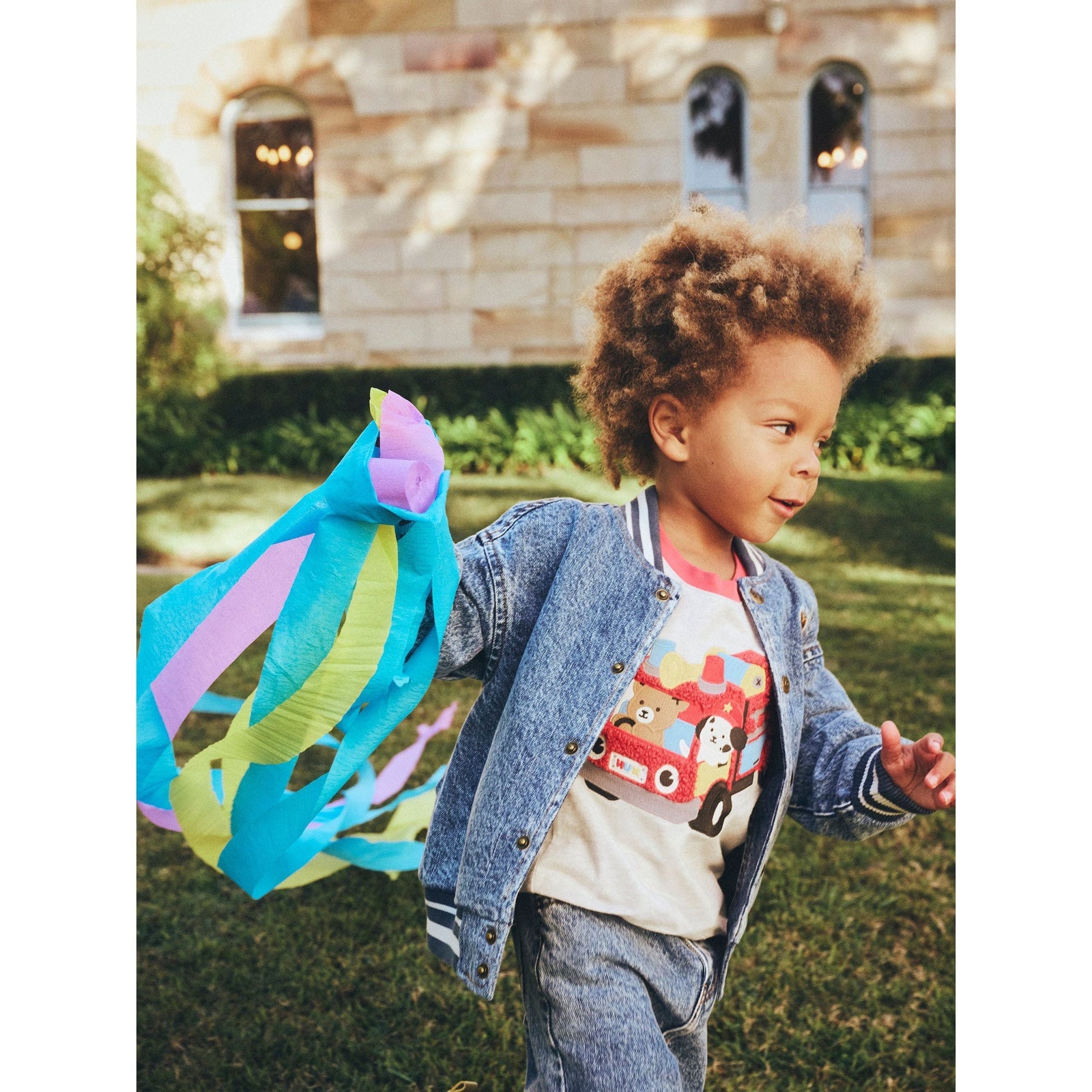 Dreamy Denim Bomber Jacket