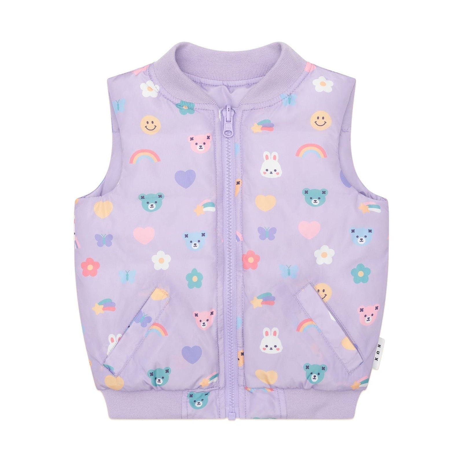 Hux Emoji Reversible Puffer Vest