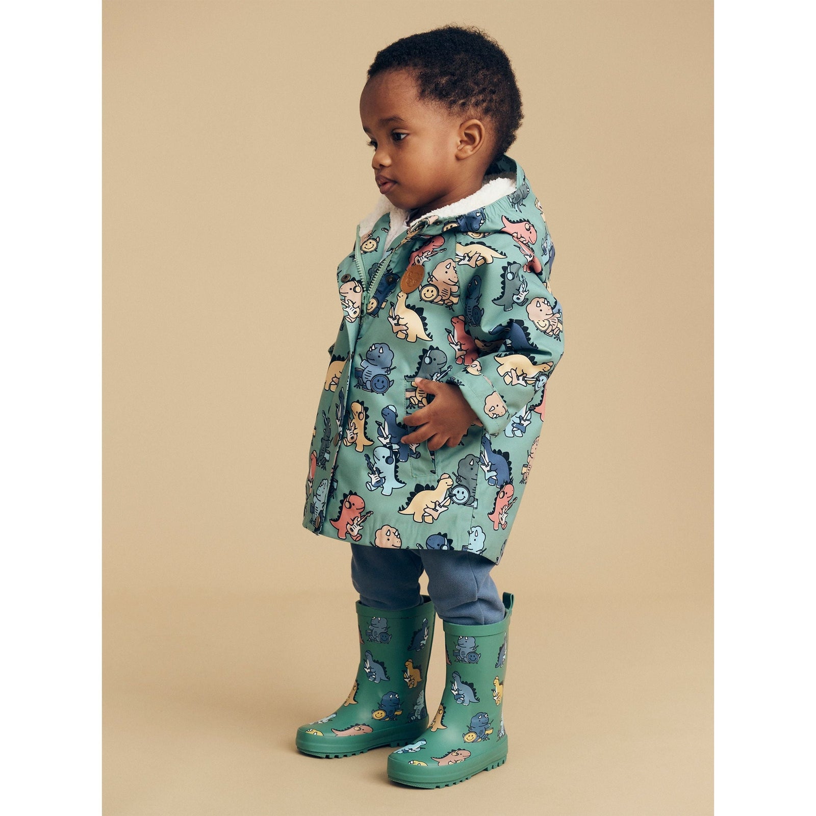 Dino Band Raincoat