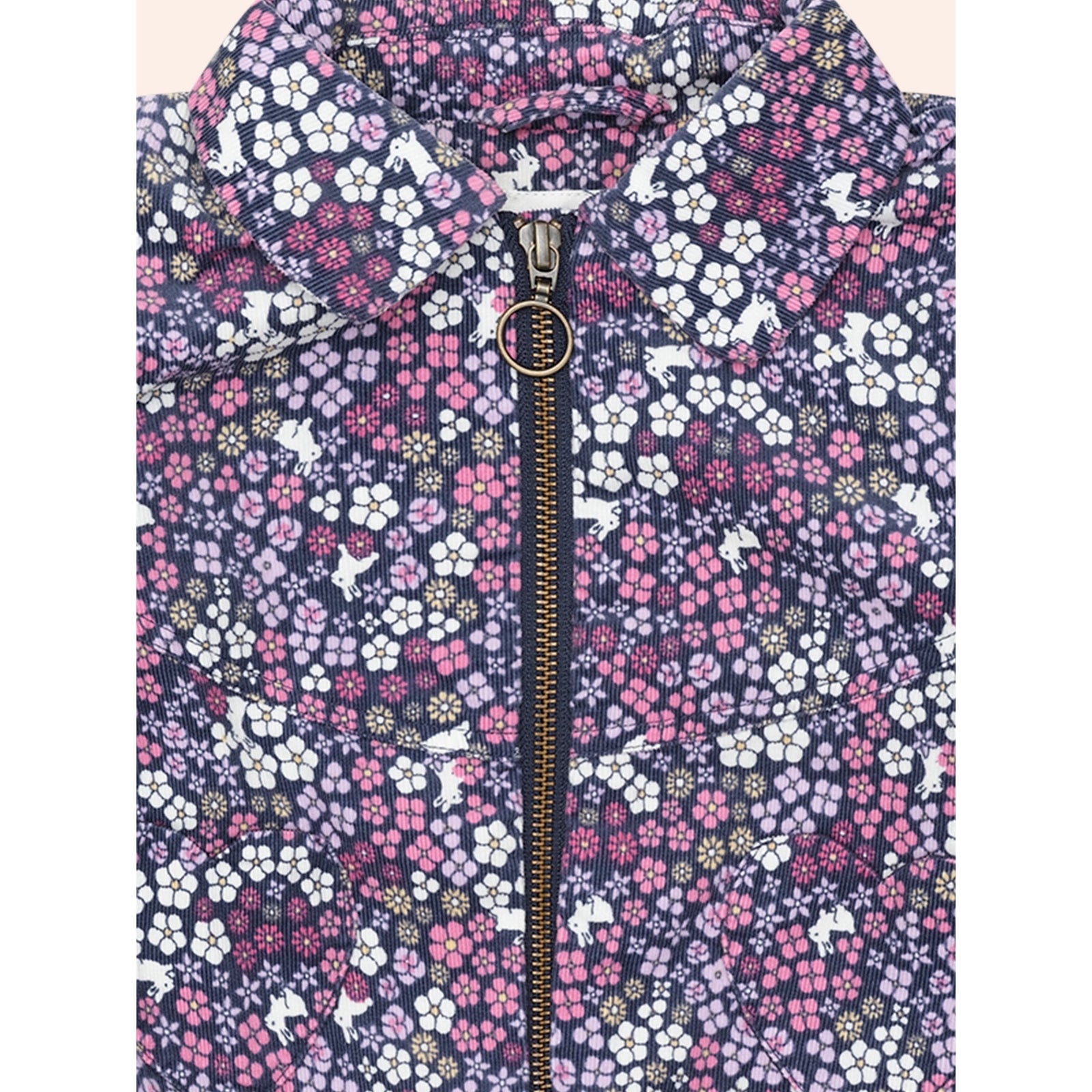 Midnight Flower Garden Cord Jacket