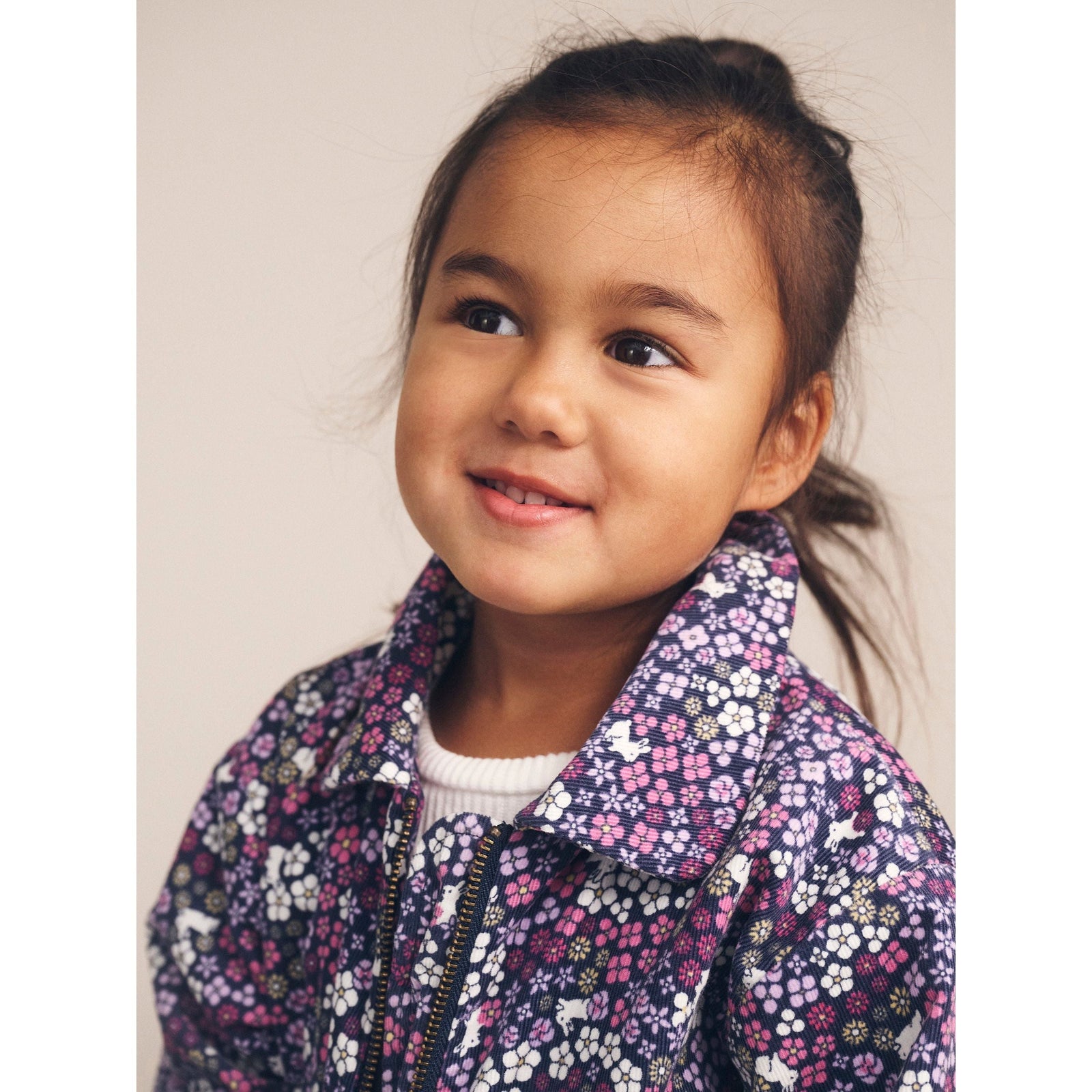 Midnight Flower Garden Cord Jacket