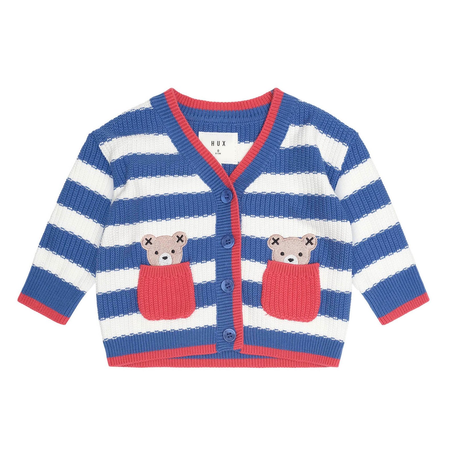 Nautical Stripe Peekaboo Hux Cardi