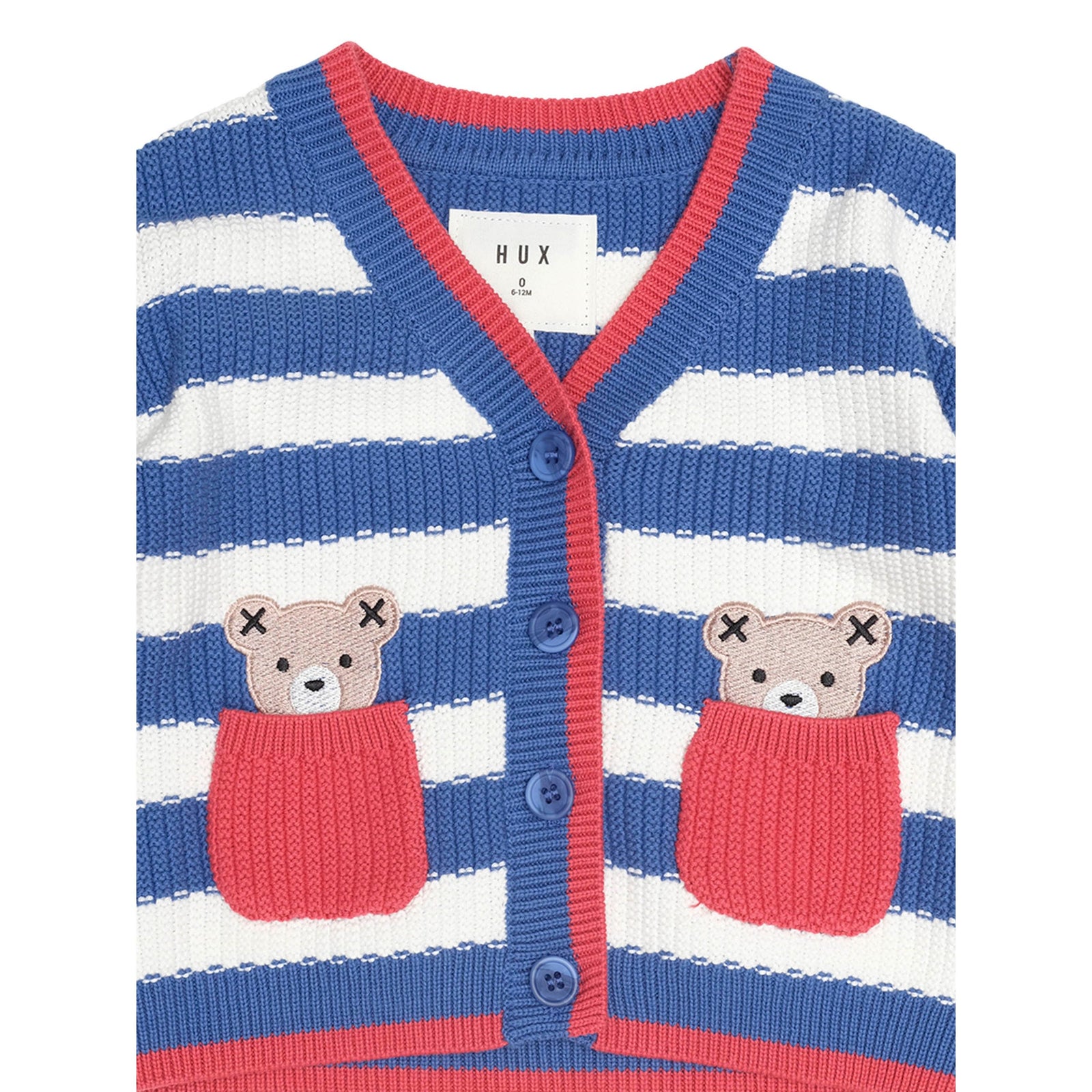 Nautical Stripe Peekaboo Hux Cardi