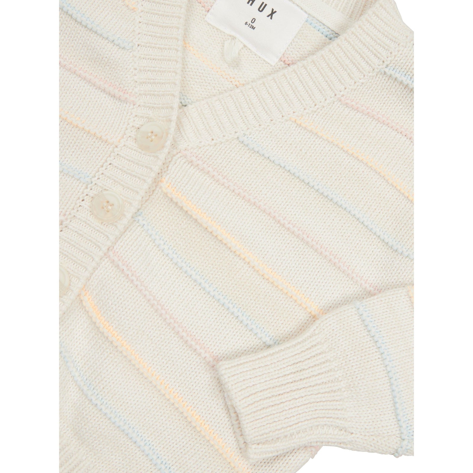 Pastel Stripe Boxy Cardi