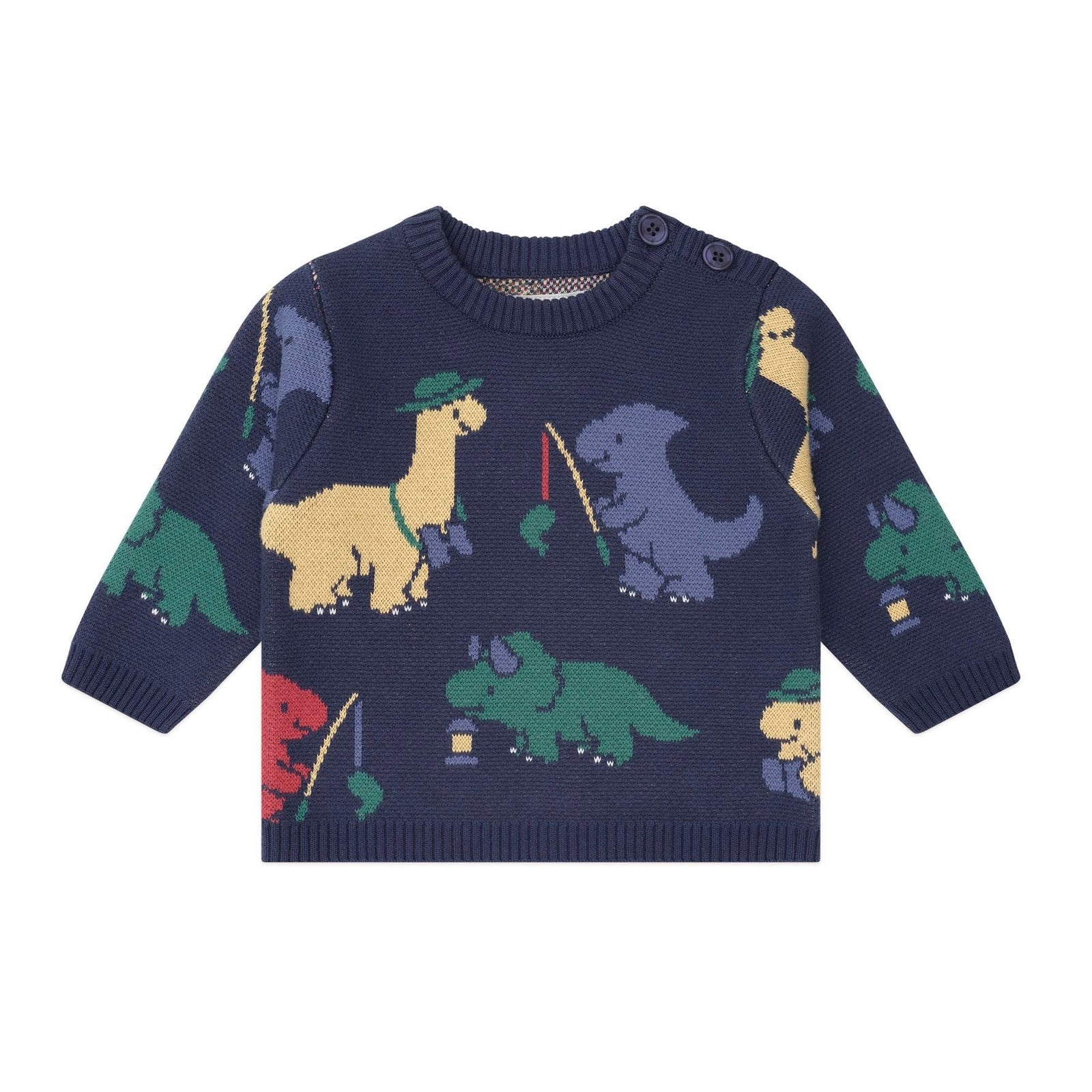 Camping Dino Knit Pullover