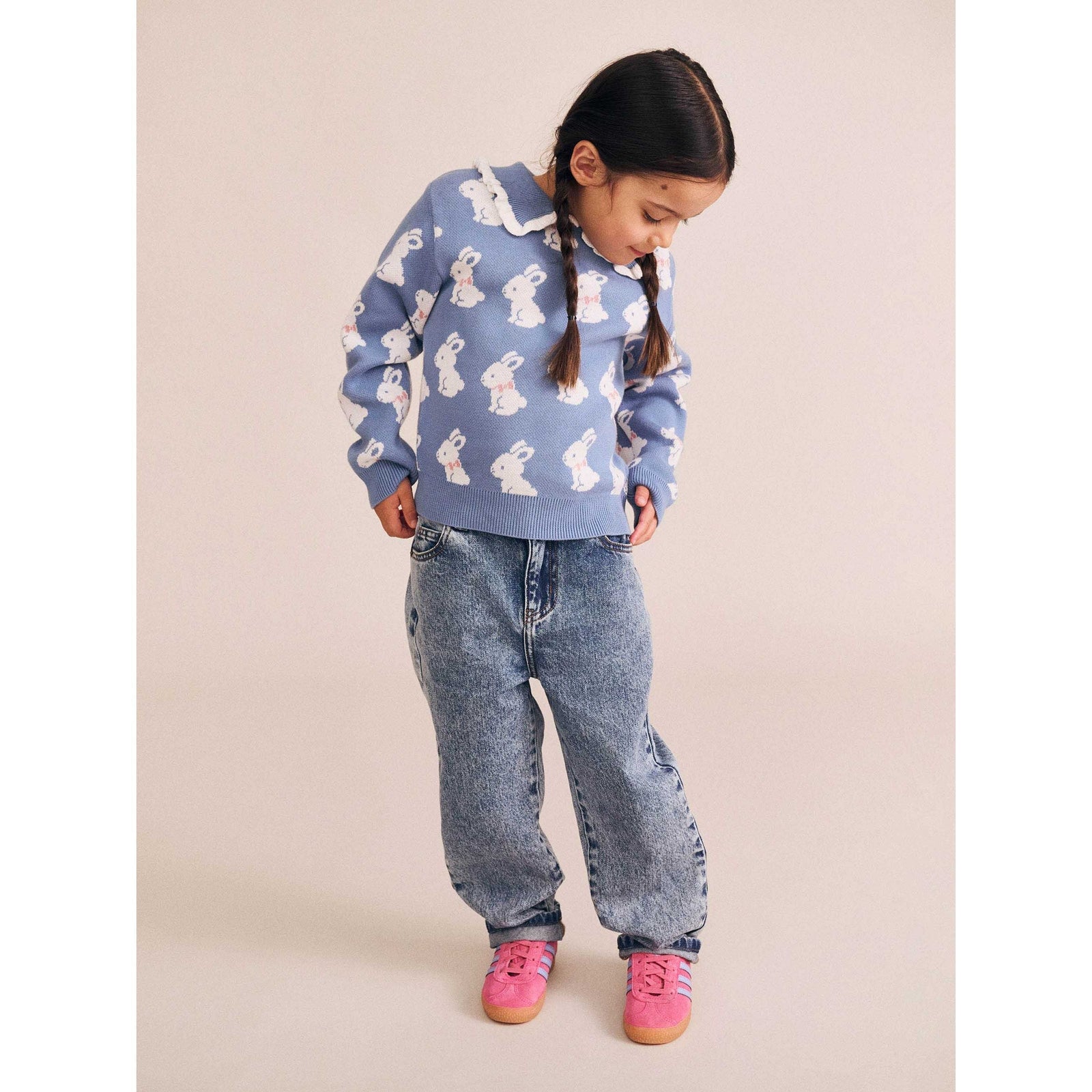 Bunny Field Frill Collar Pullover