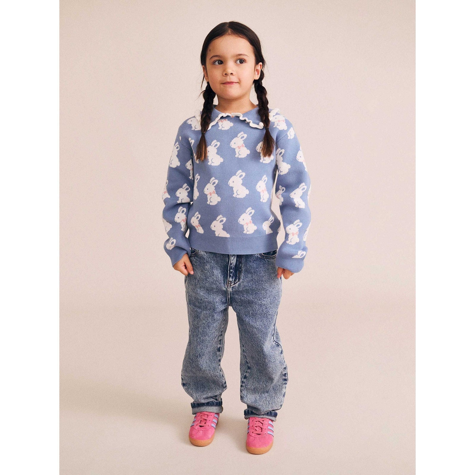 Bunny Field Frill Collar Pullover