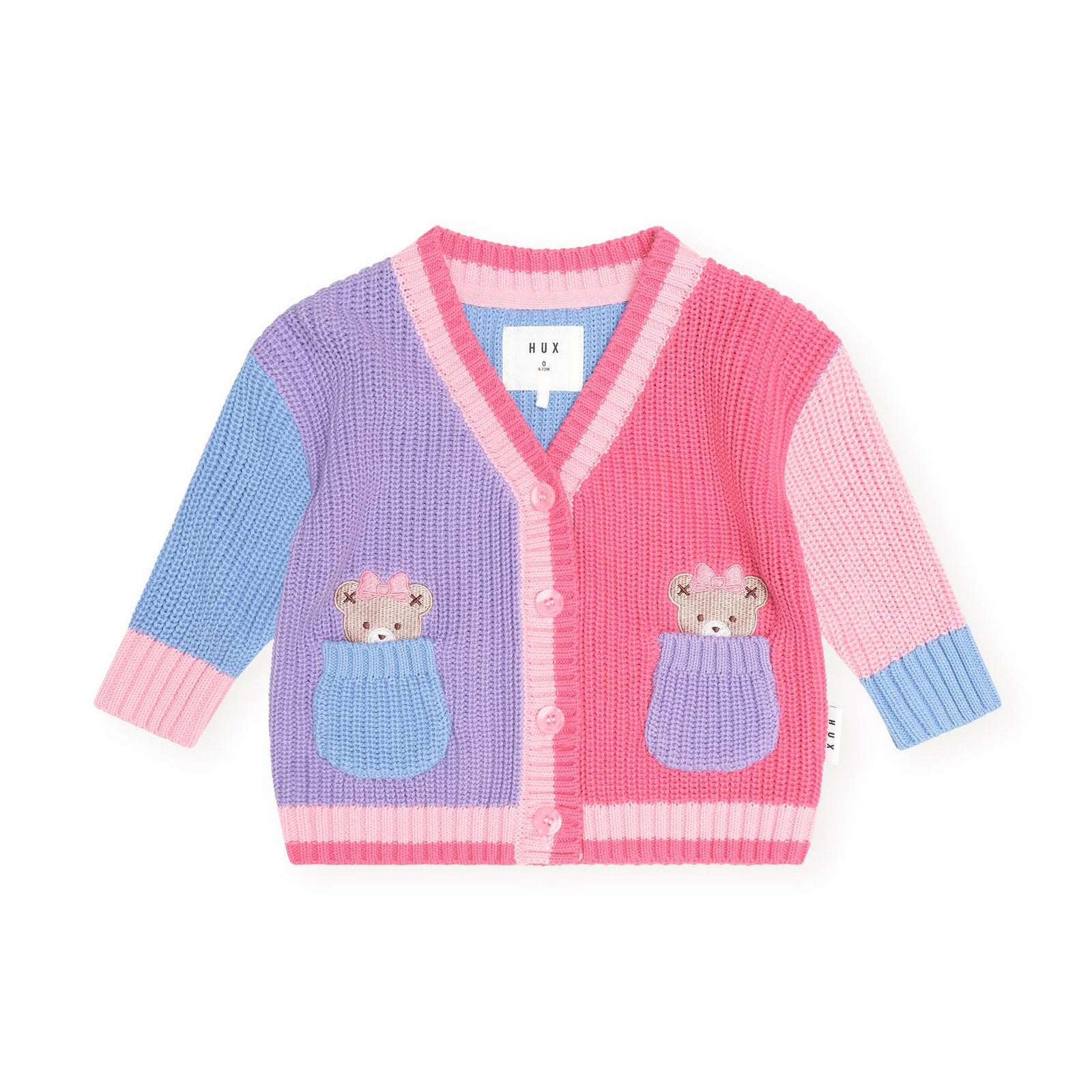 Colour Block Peekaboo Huxette Cardi