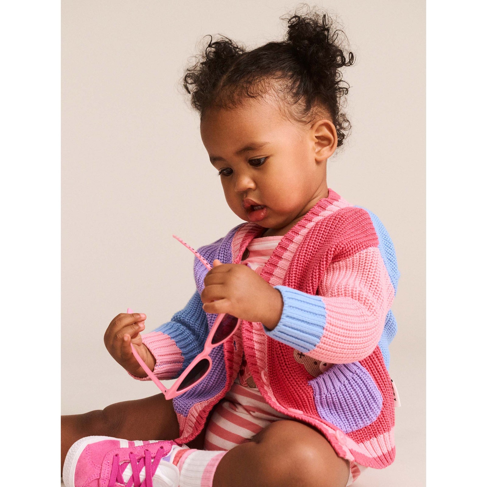 Colour Block Peekaboo Huxette Cardi
