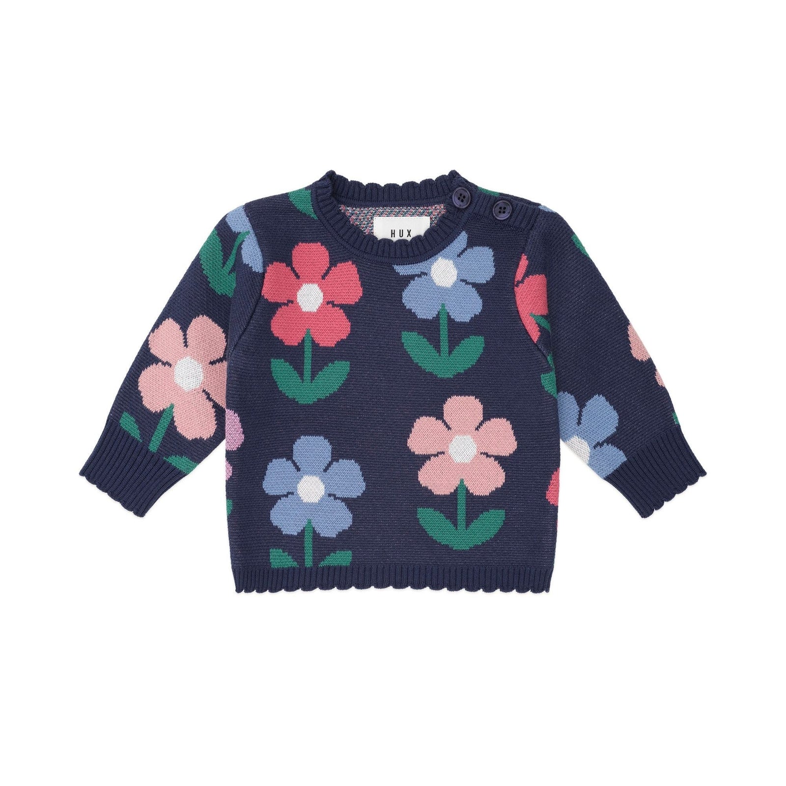 Flower Field Knit Pullover