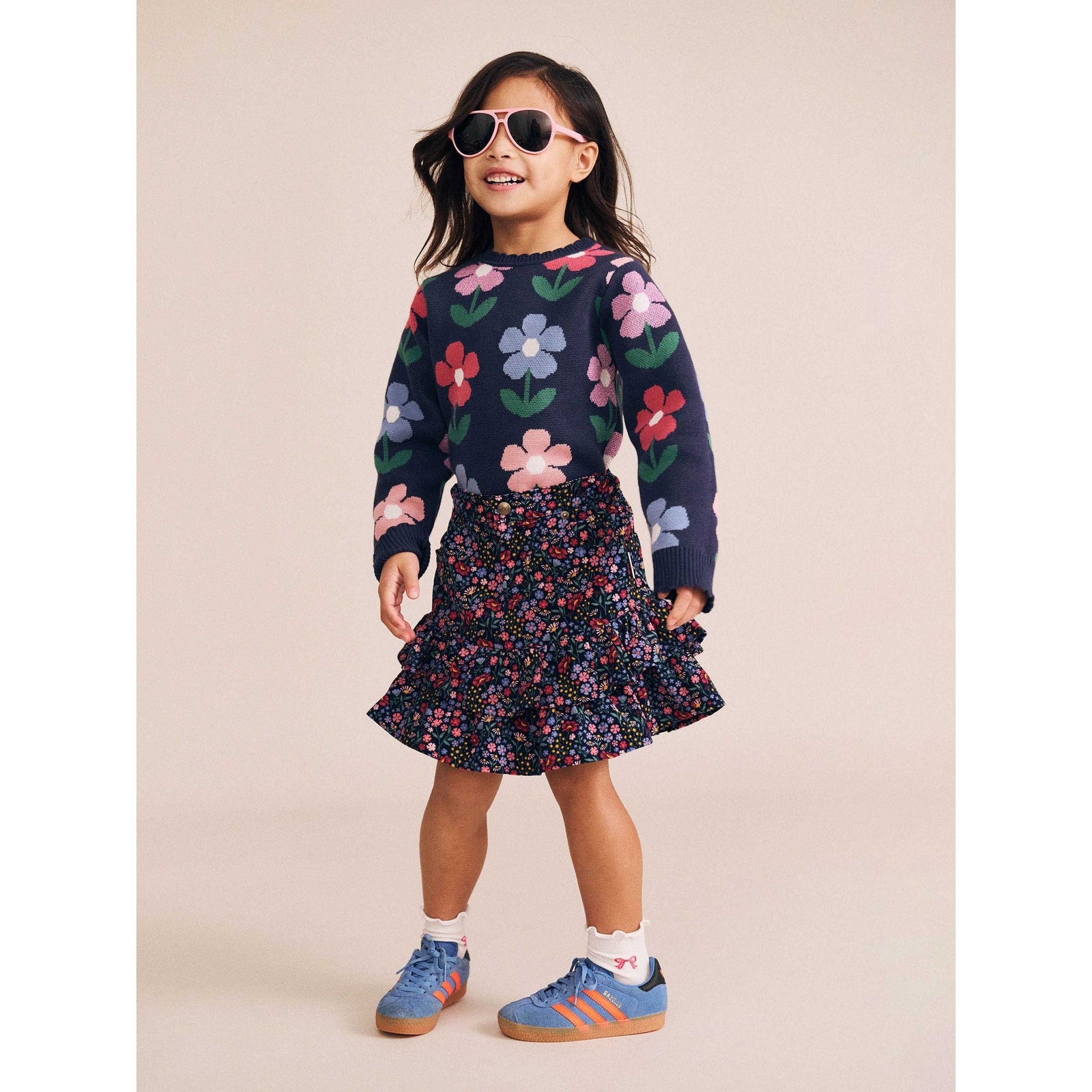 Flower Field Knit Pullover