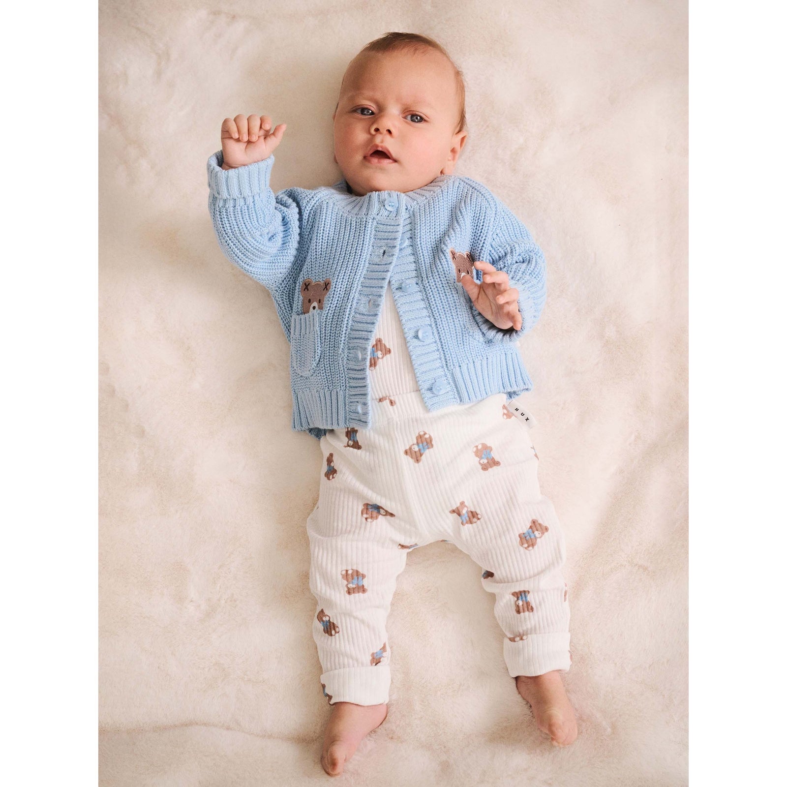 Baby Blue Fisherman Cardi