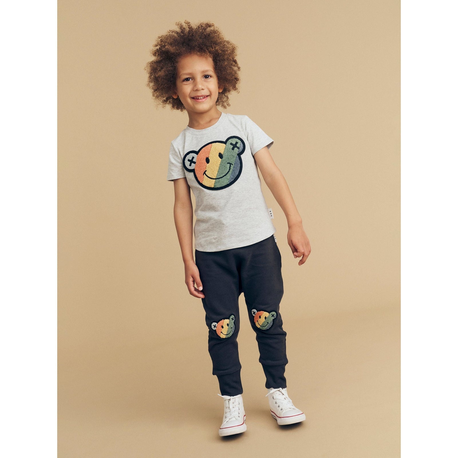 Smiley Rainbow Drop Crotch Pant
