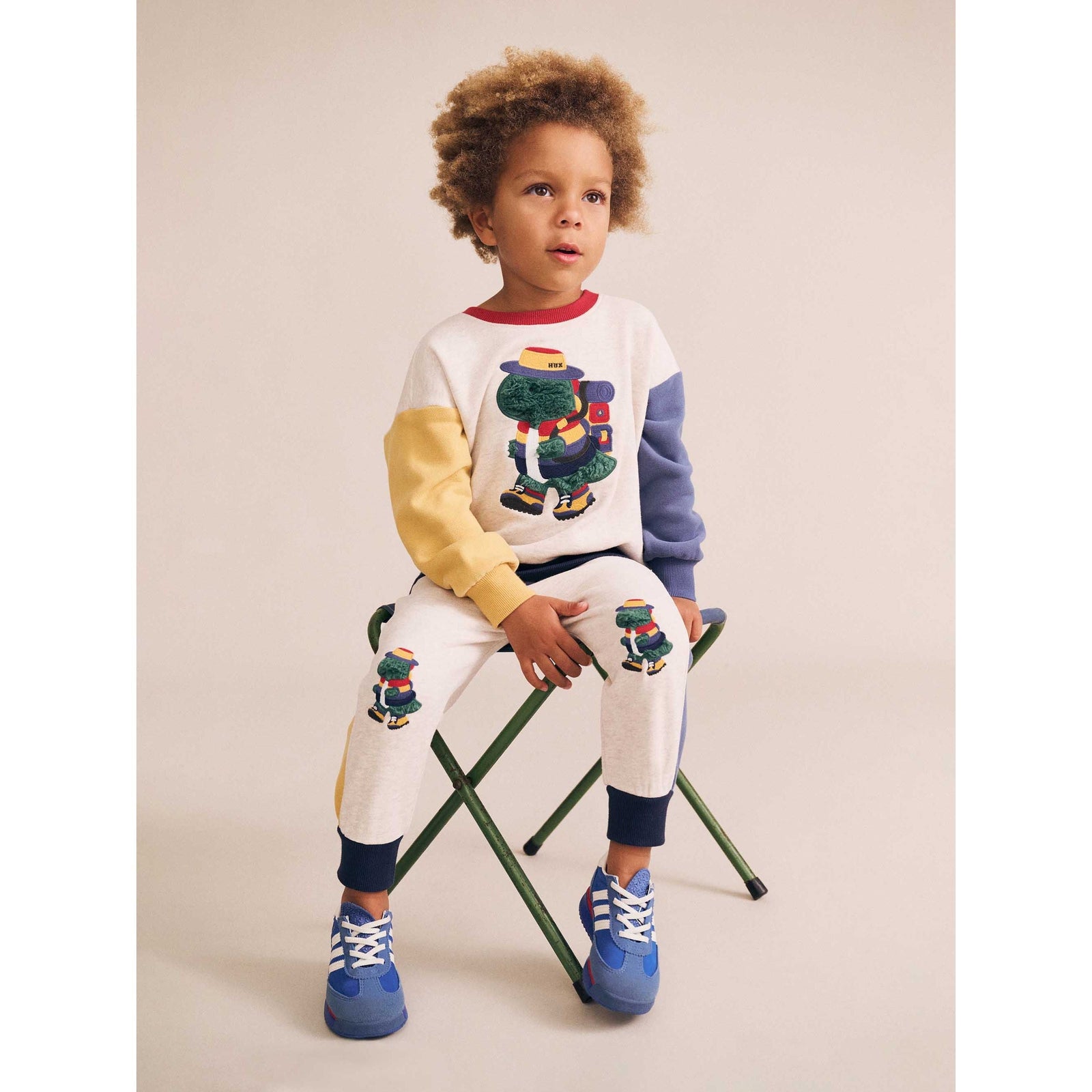 Camping Dino Colour Block Trackpant
