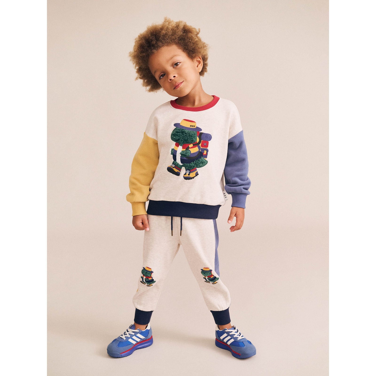 Camping Dino Colour Block Trackpant
