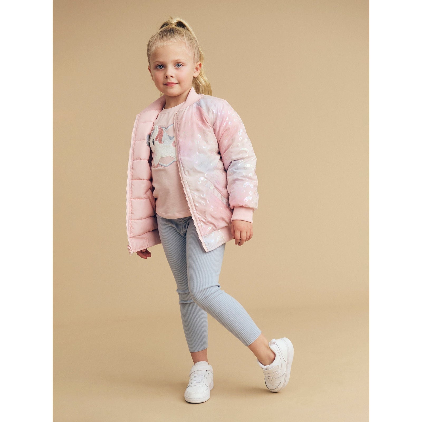 Dusty Blue Rib Legging Dusty Blue