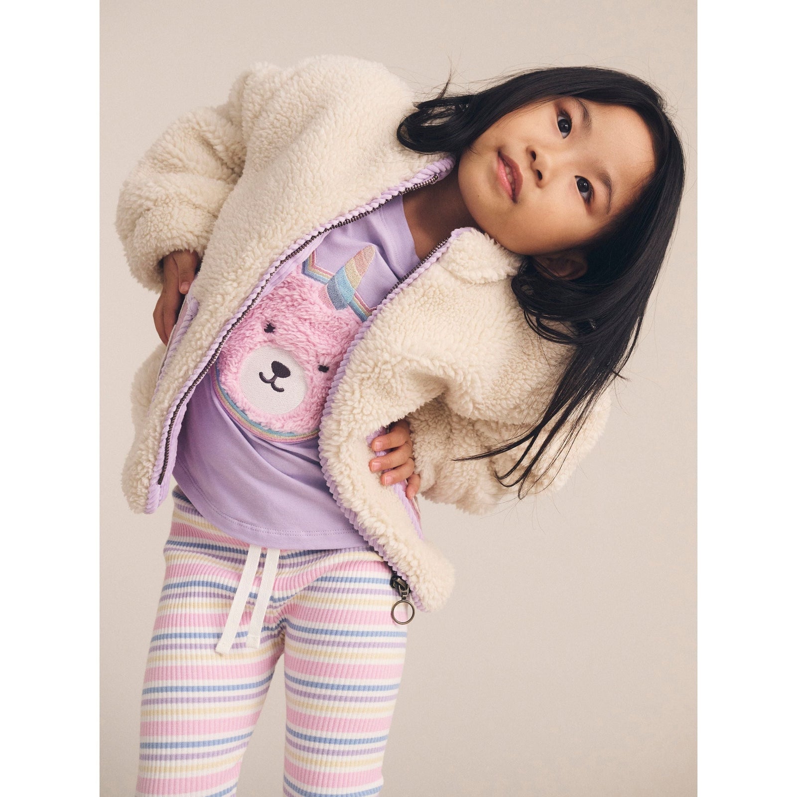 Rainbow Stripe Rib Legging