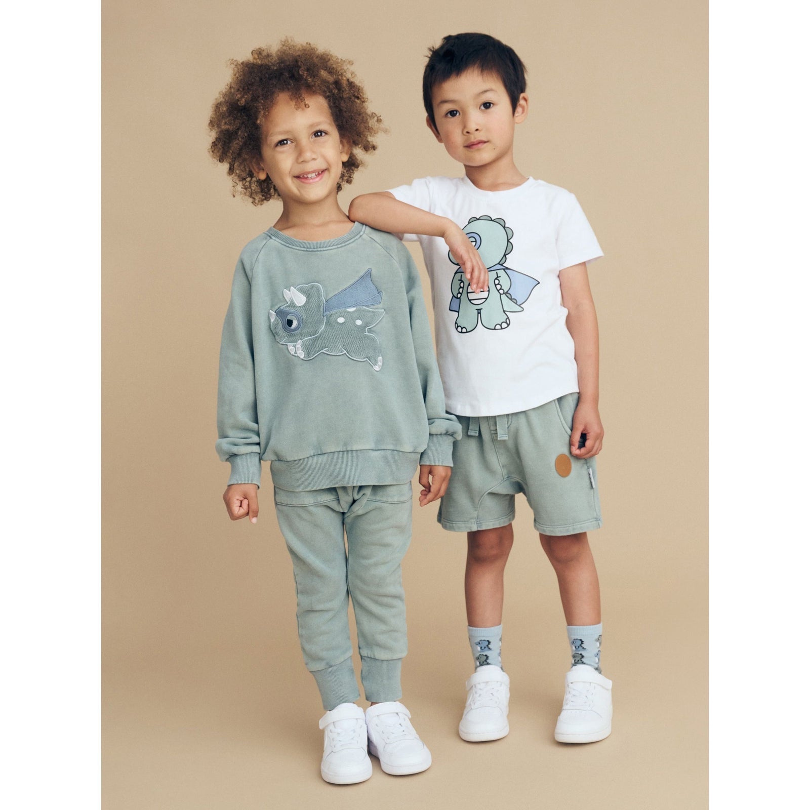 Vintage Slate Slouch Shorts