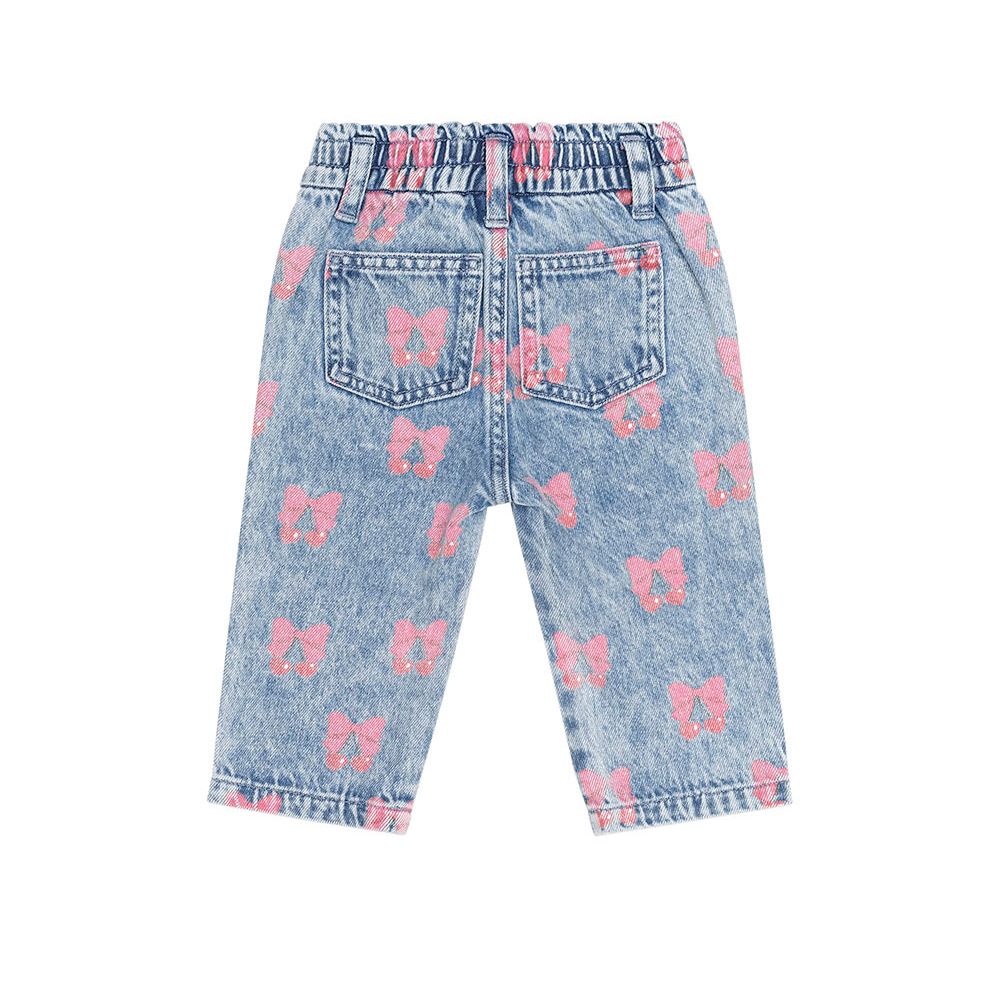 Dreamy Denim Cherry Paperbag Pant