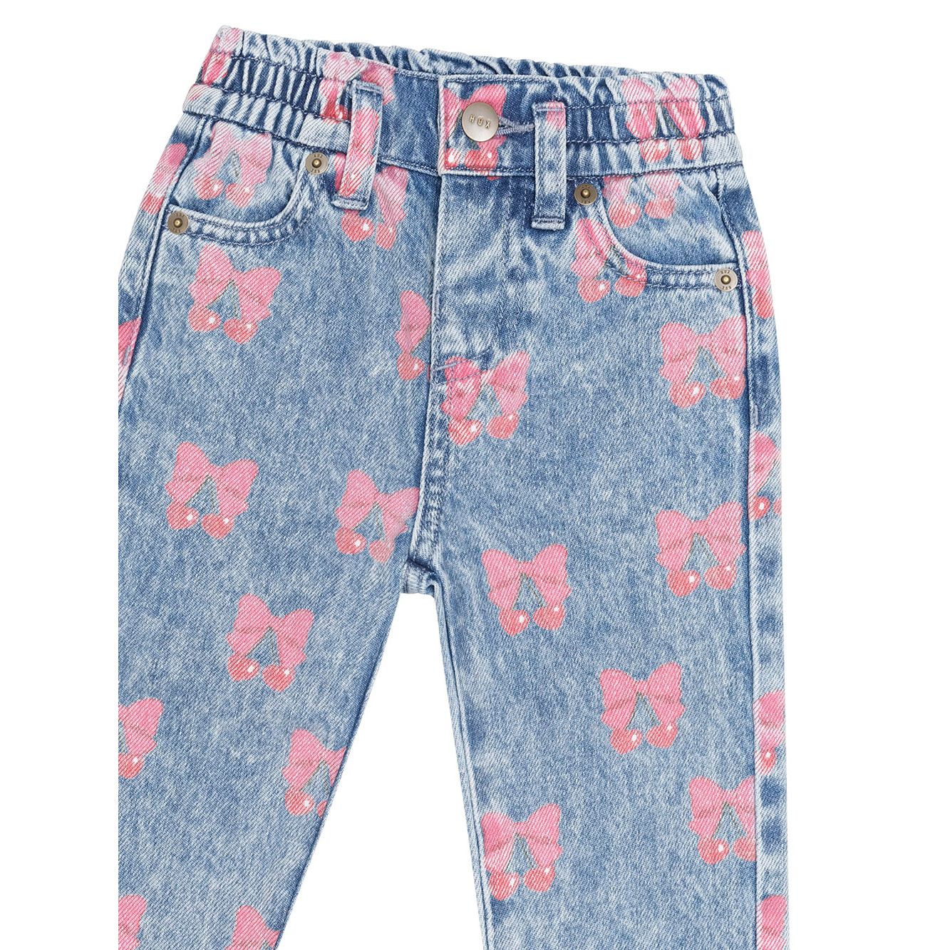 Dreamy Denim Cherry Paperbag Pant