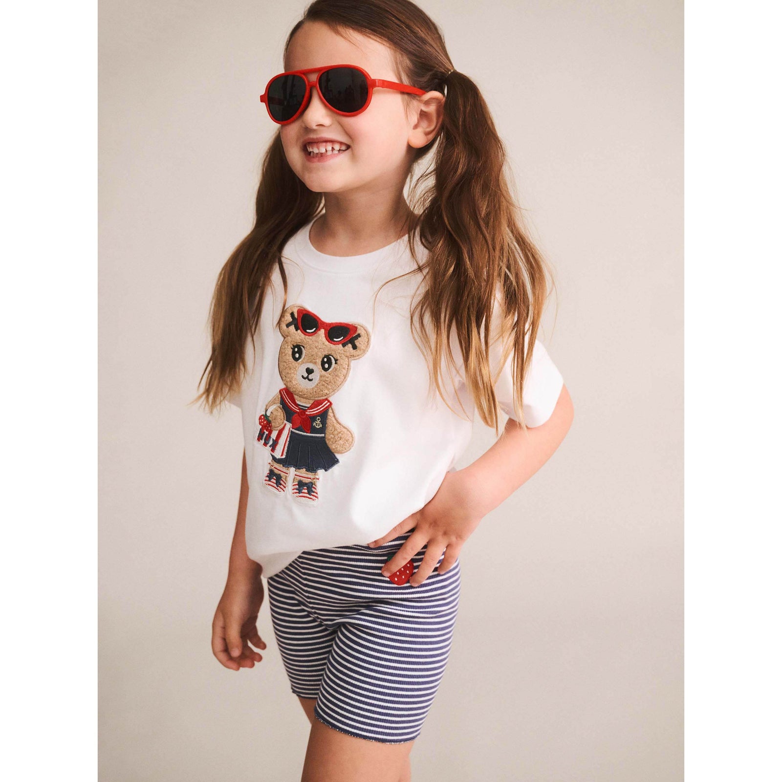 Ink Stripe Rib Bike Short