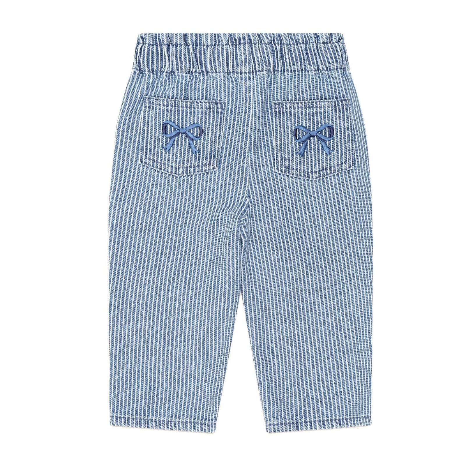 Vintage Bow Paperbag Denim Pant