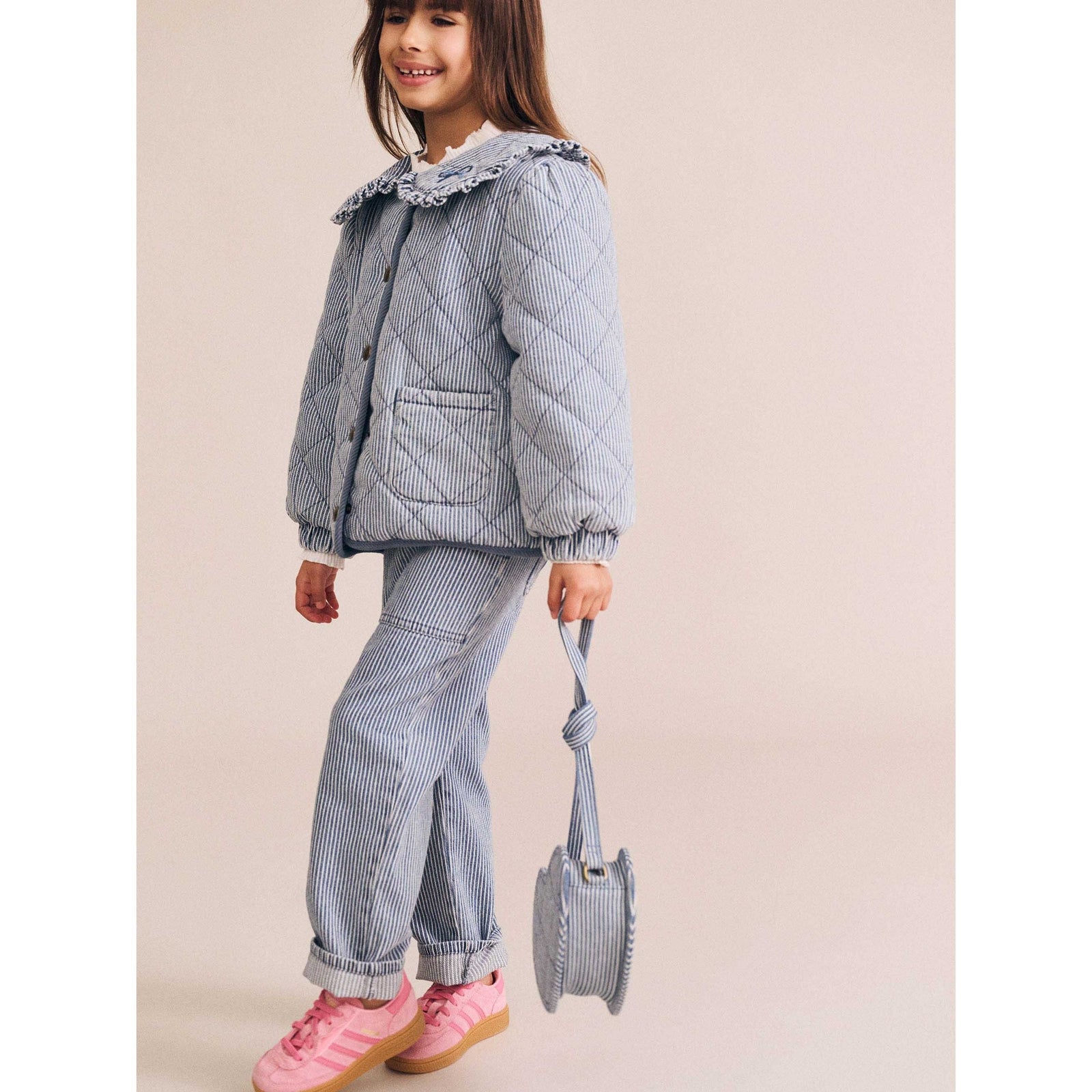 Vintage Bow Paperbag Denim Pant