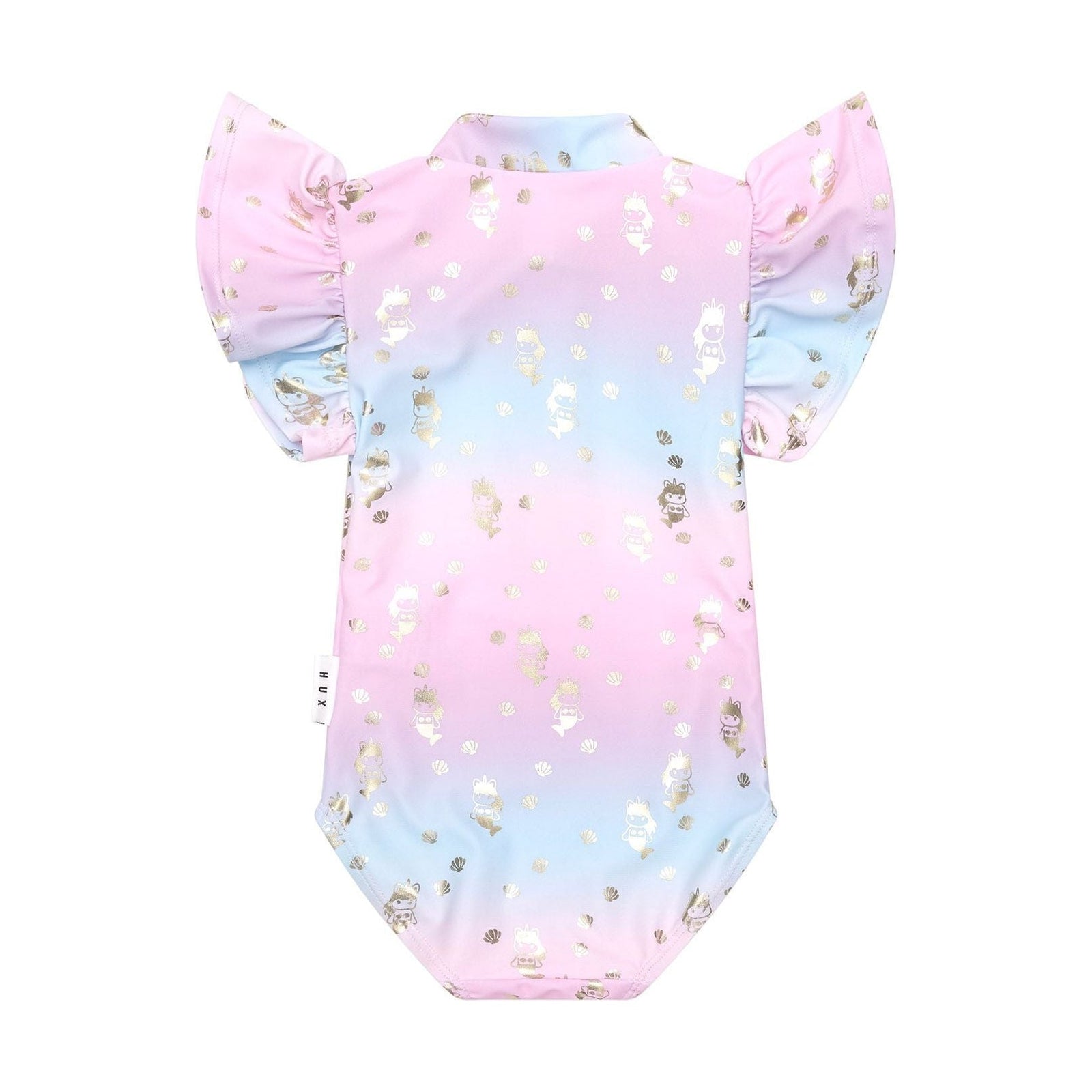 Mercorn Shell Frill Zip Swimsuit