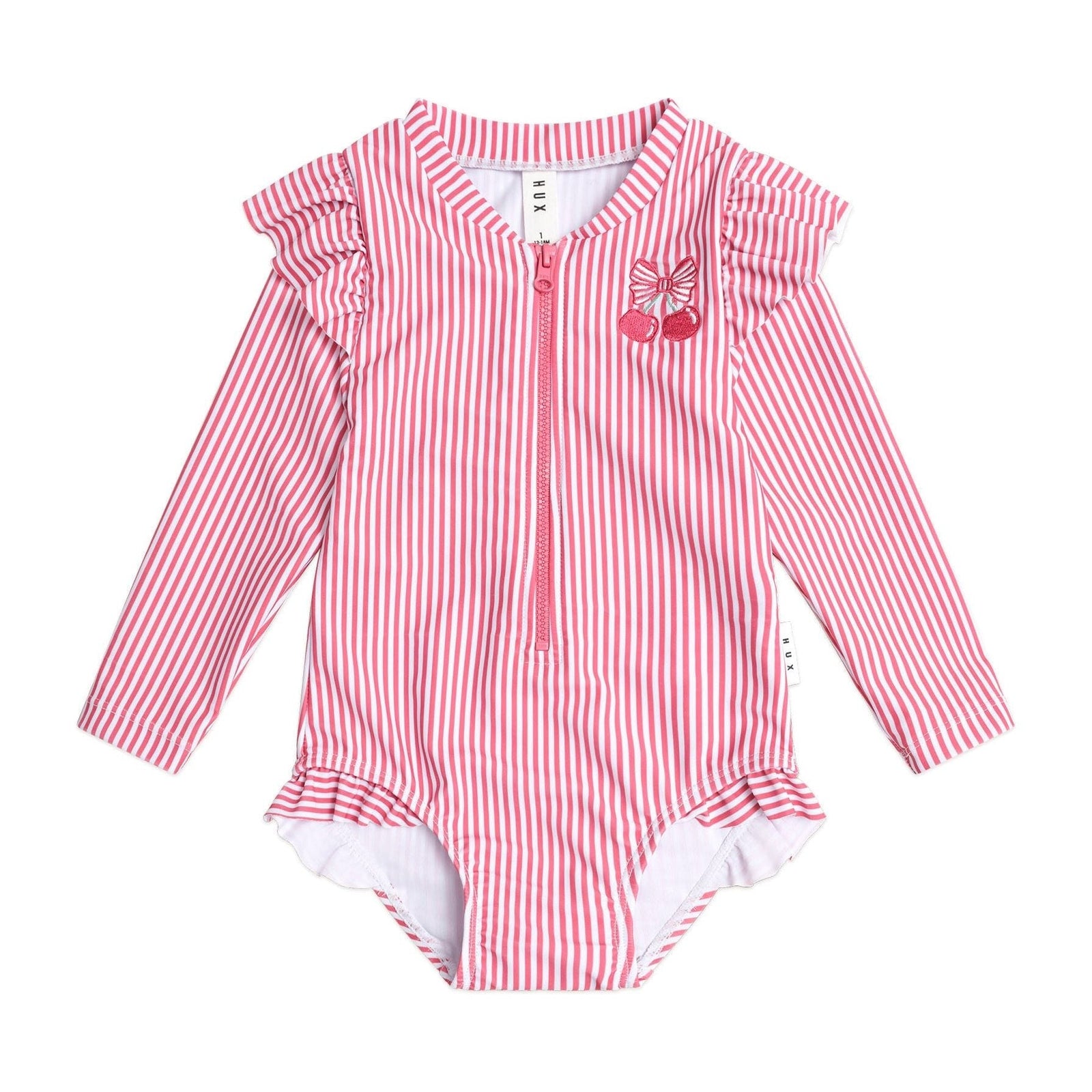 Frill Swimsuit Cherry Pie Stripe