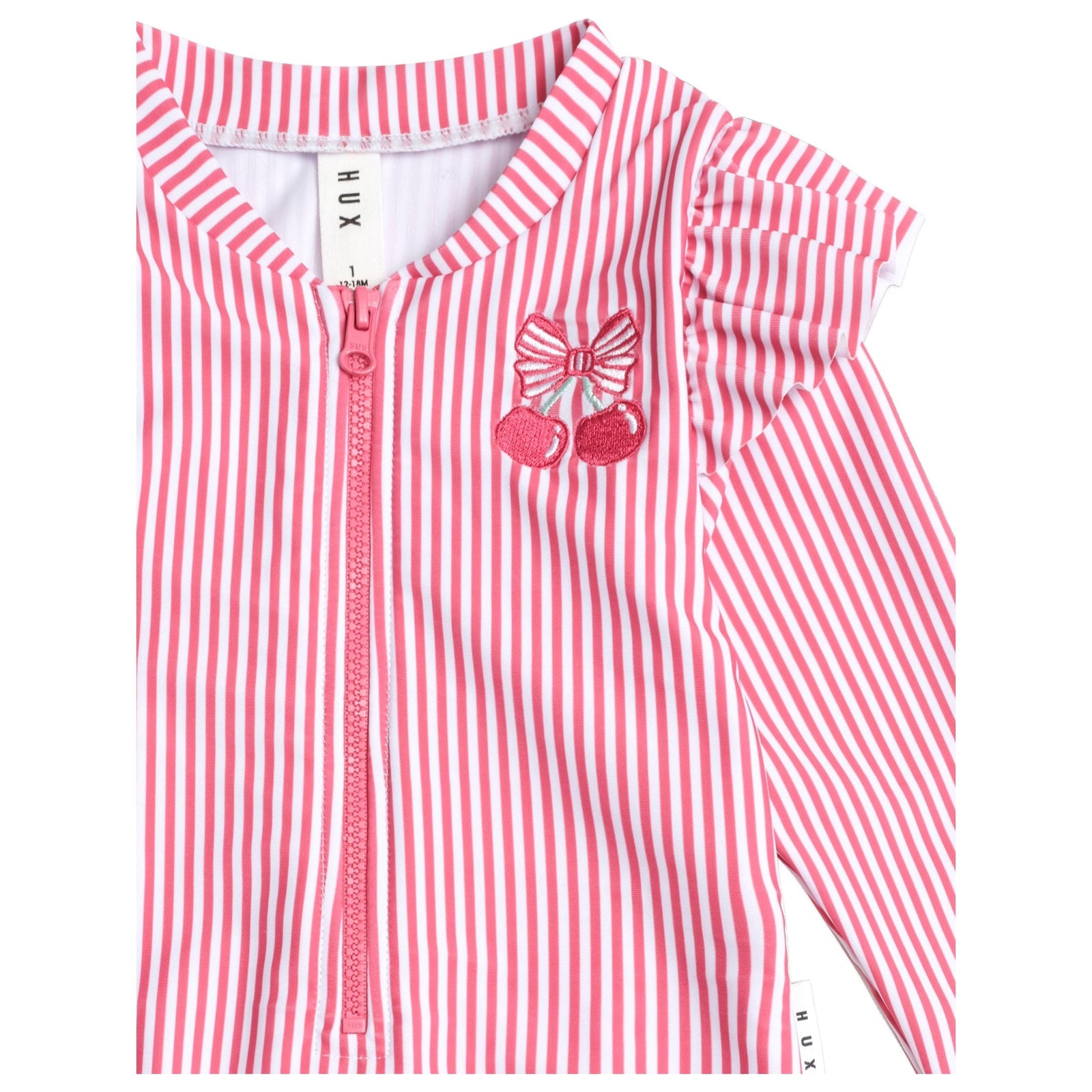 Frill Swimsuit Cherry Pie Stripe