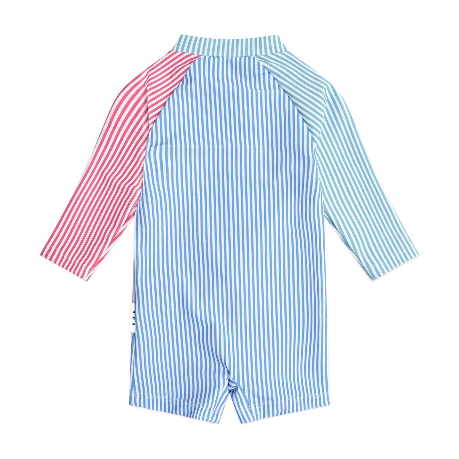 Spliced Stripe Swimsuit Shortie
