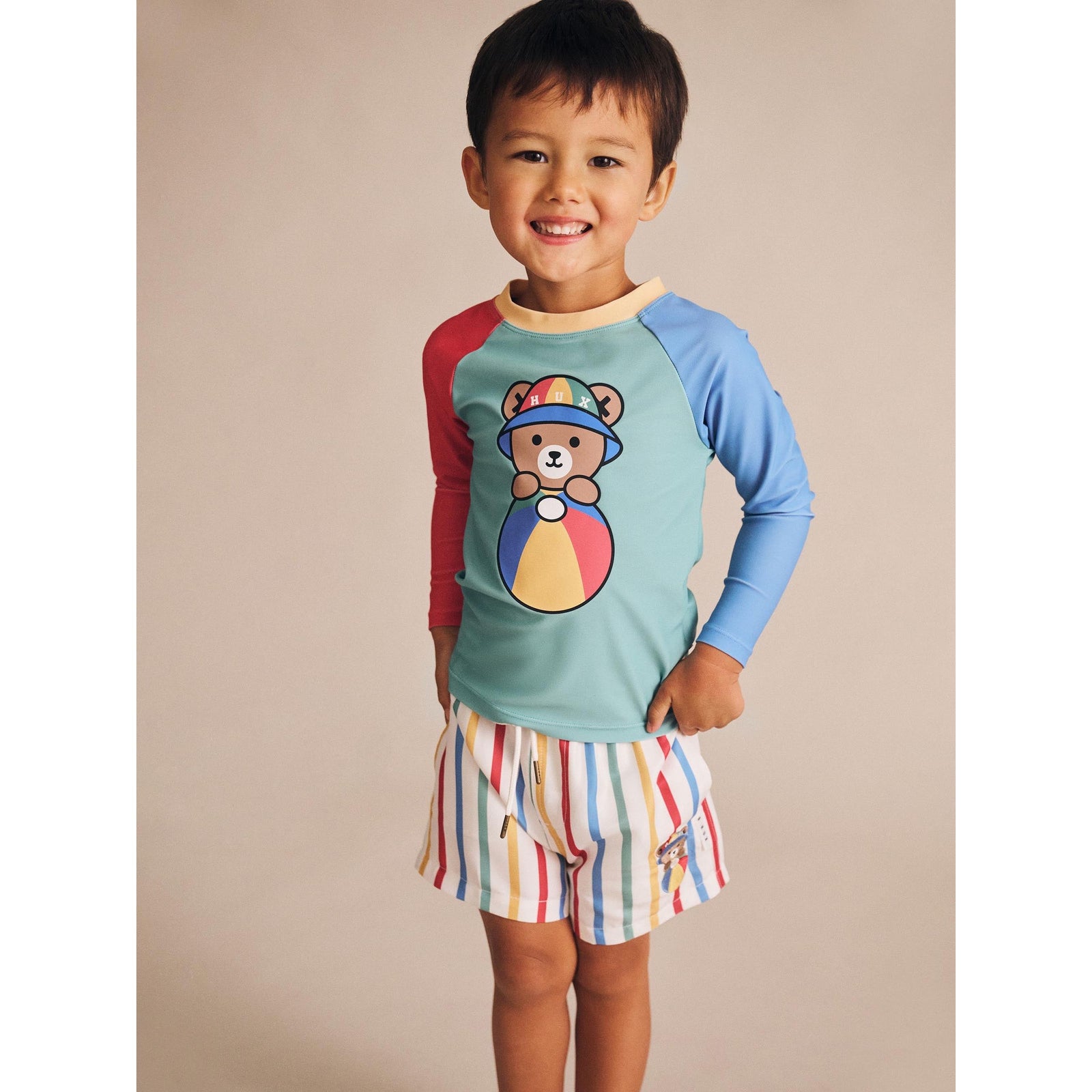 Huxbear Stripey Swim Shorts