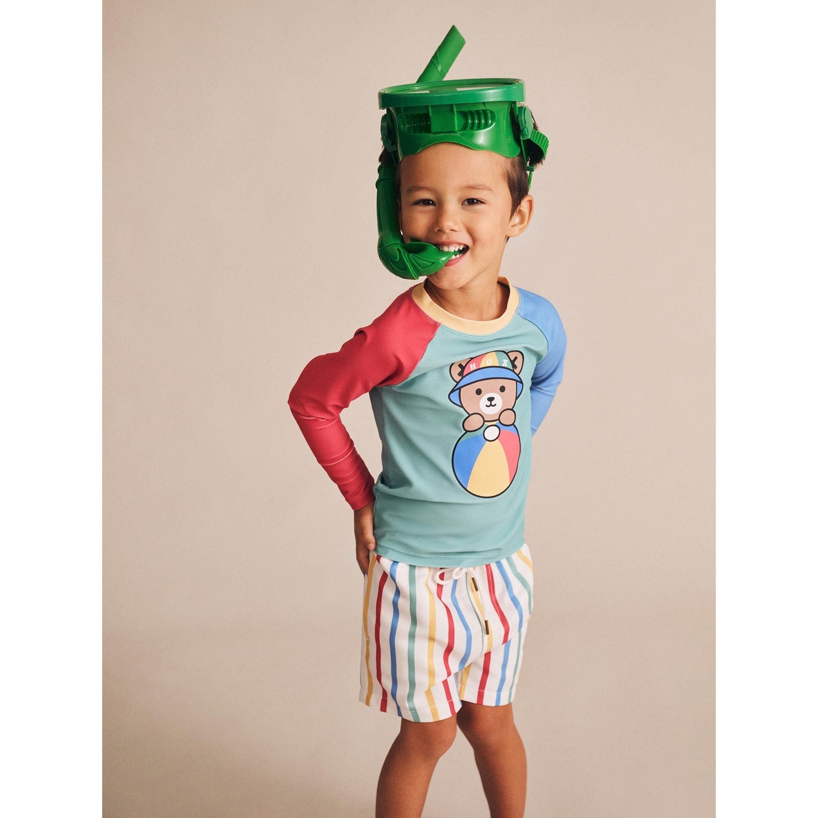 Huxbear Stripey Swim Shorts