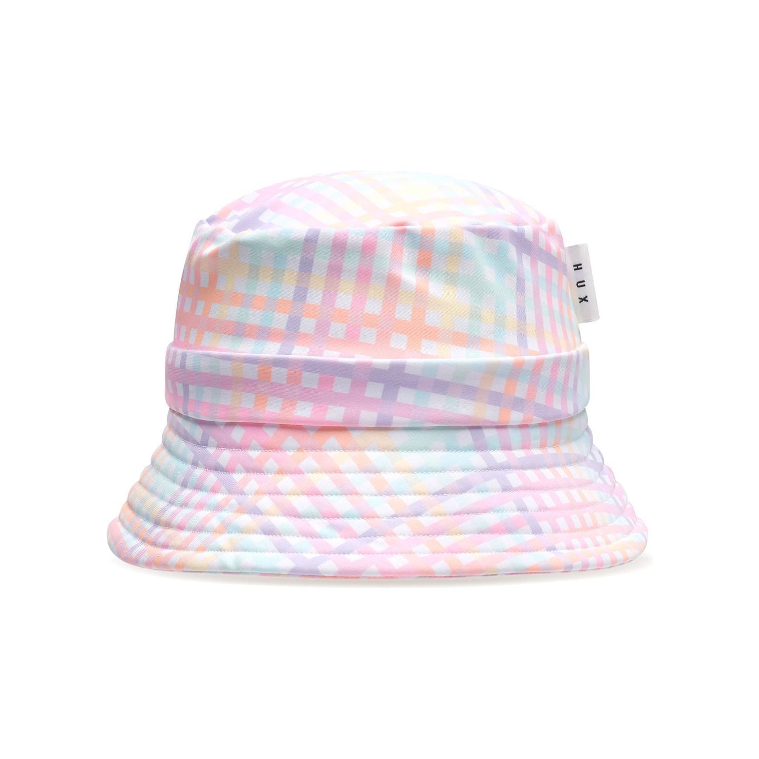 Rainbow Check Swim Hat