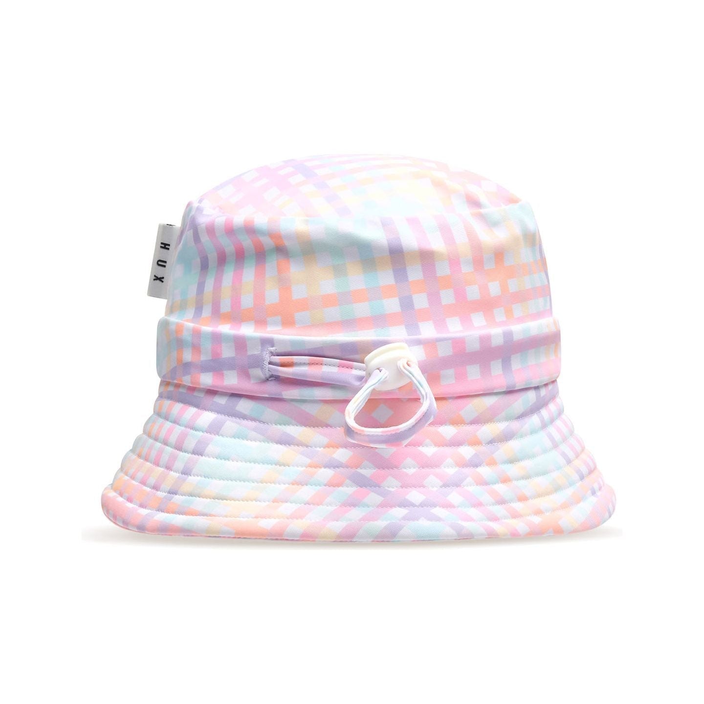 Rainbow Check Swim Hat