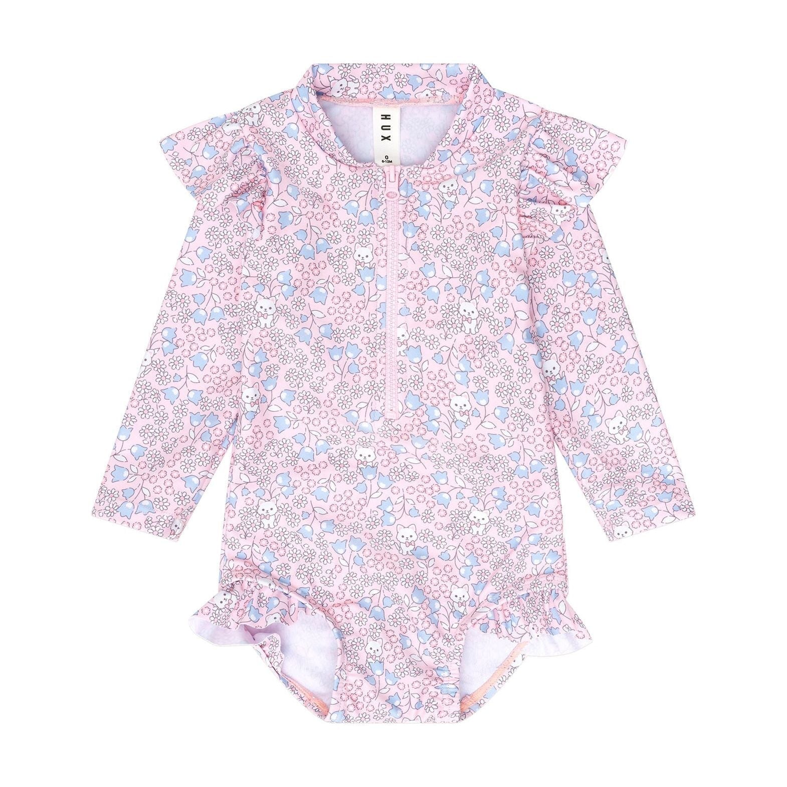 Bluebell Floral Zip Swimsuit