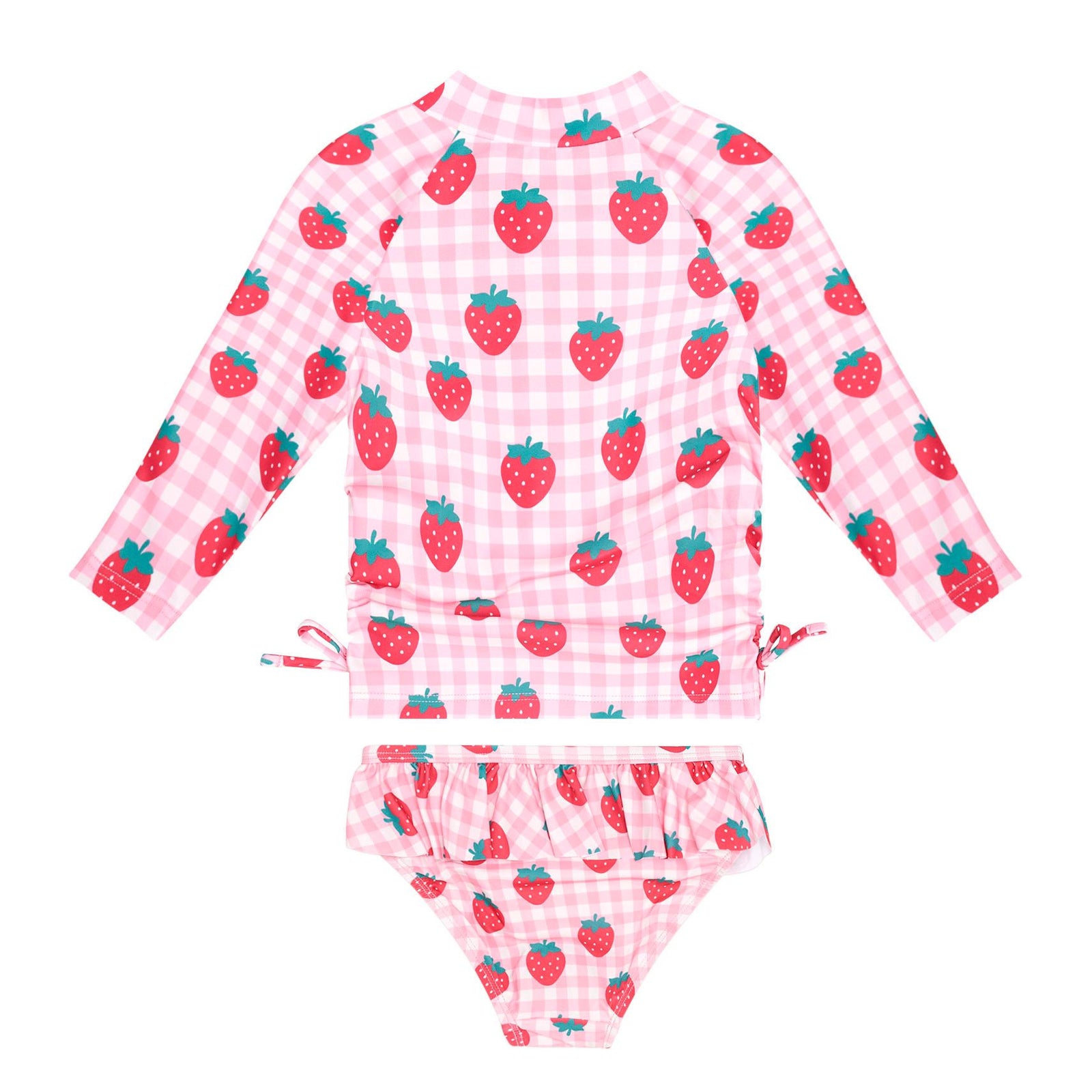 Strawberry Check 2Pc Swim Set