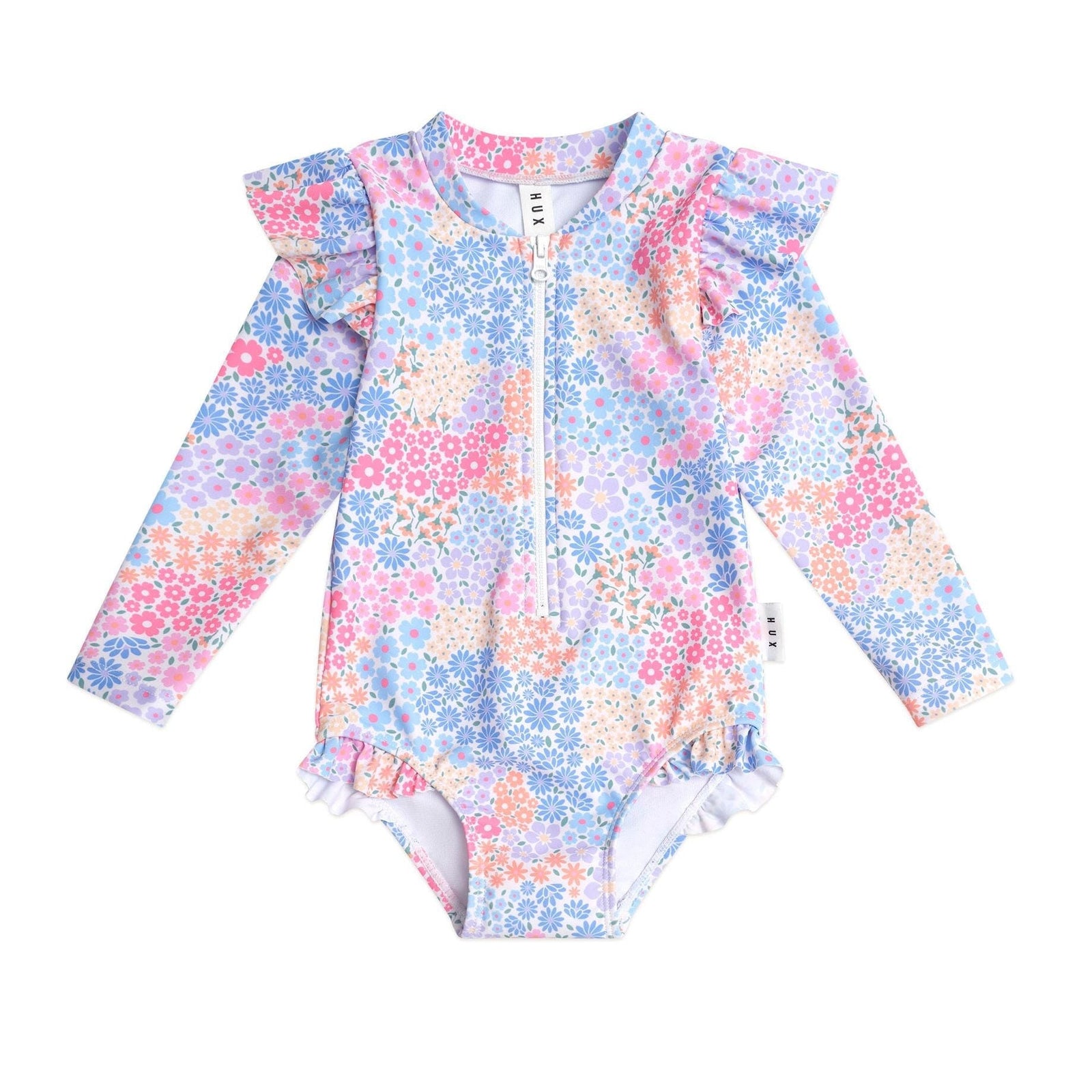 Frill Swimsuit Floral Bloom