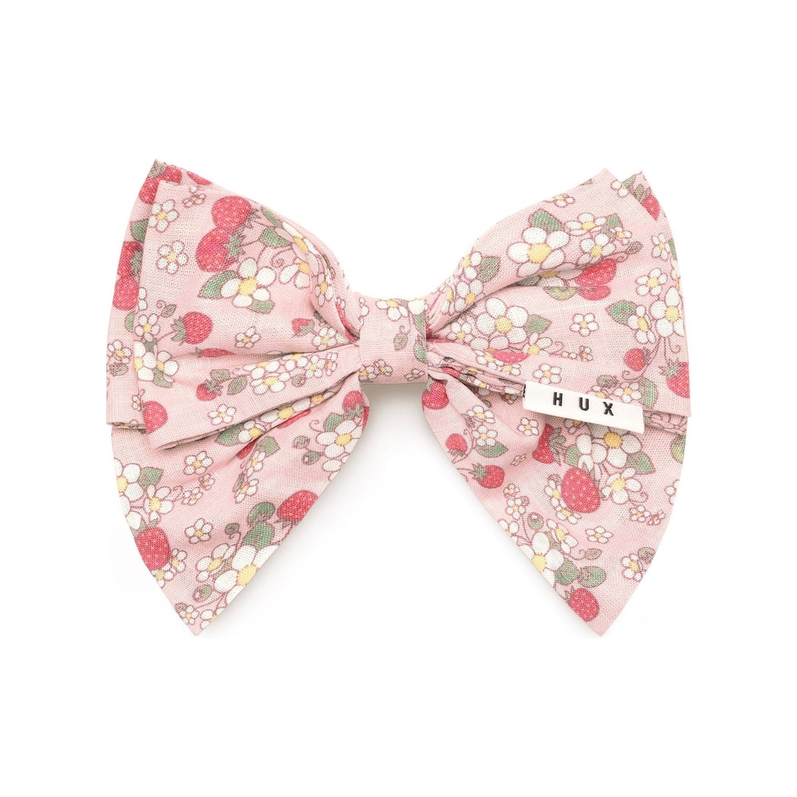 Vintage Strawberry Hair Bow Blush