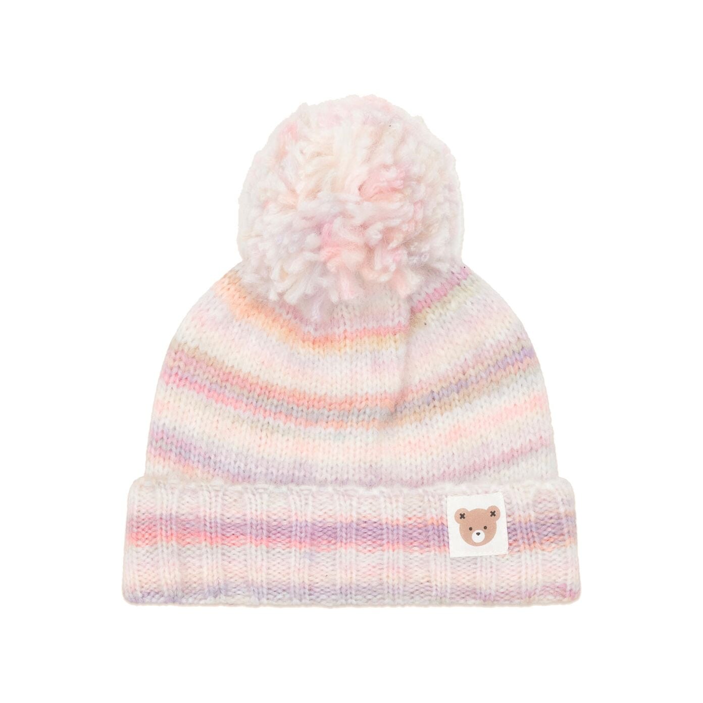 Rainbow Stripe Knit Beanie