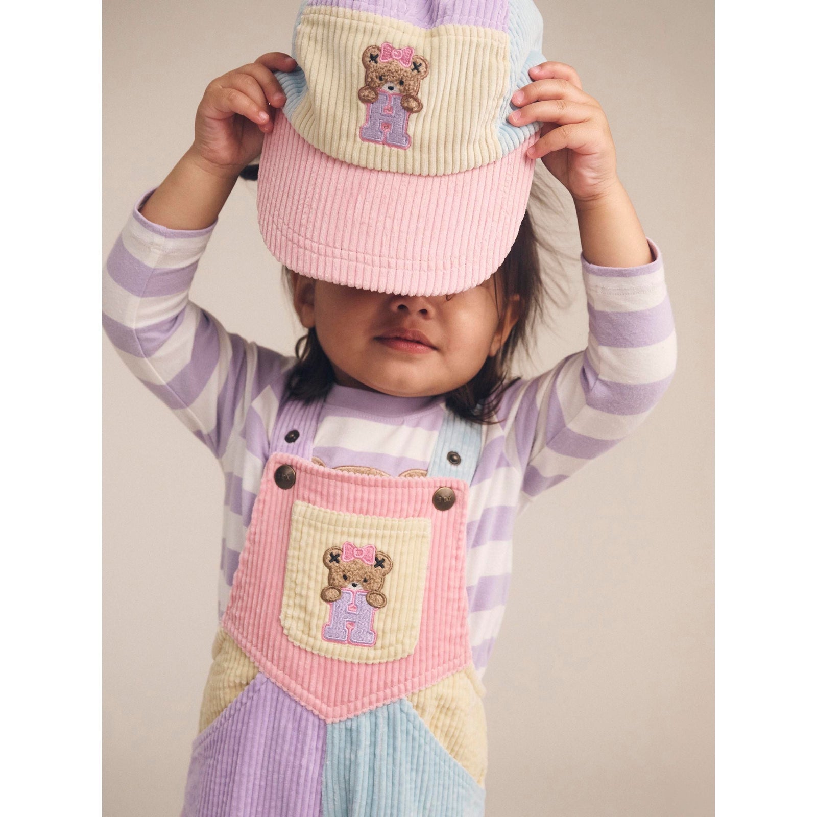 Blush Colour Block Cord Cap